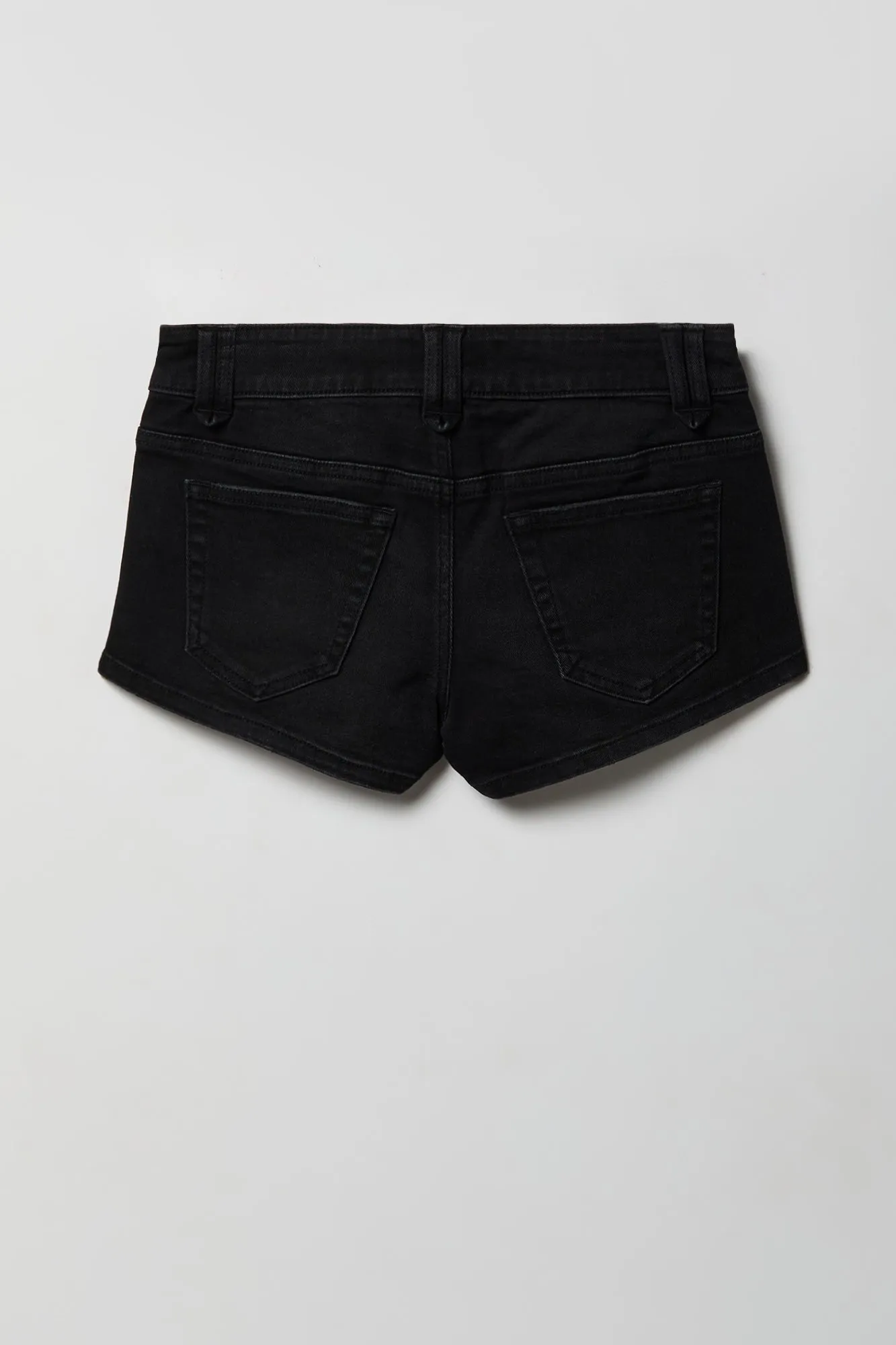 Stretch Low Rise Micro Denim Short sold by Charlotte Russe product image thumbnail 2