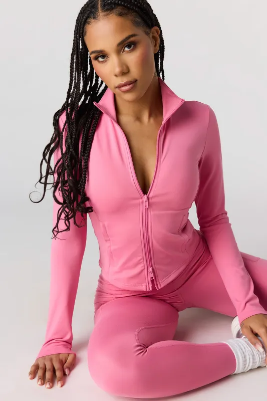 Active High Density 2 Way Zip-Up Jacket made by Stitches