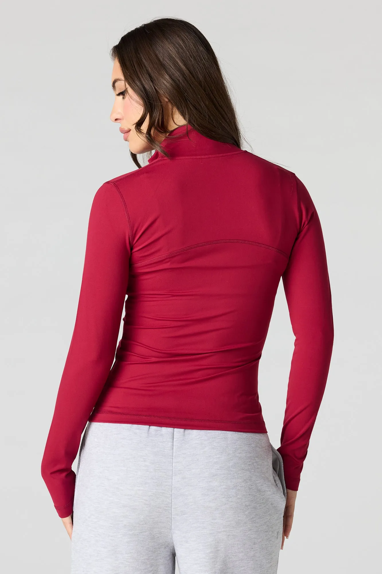 Active 2 Way Zip-Up Jacket sold by Charlotte Russe product image thumbnail 5