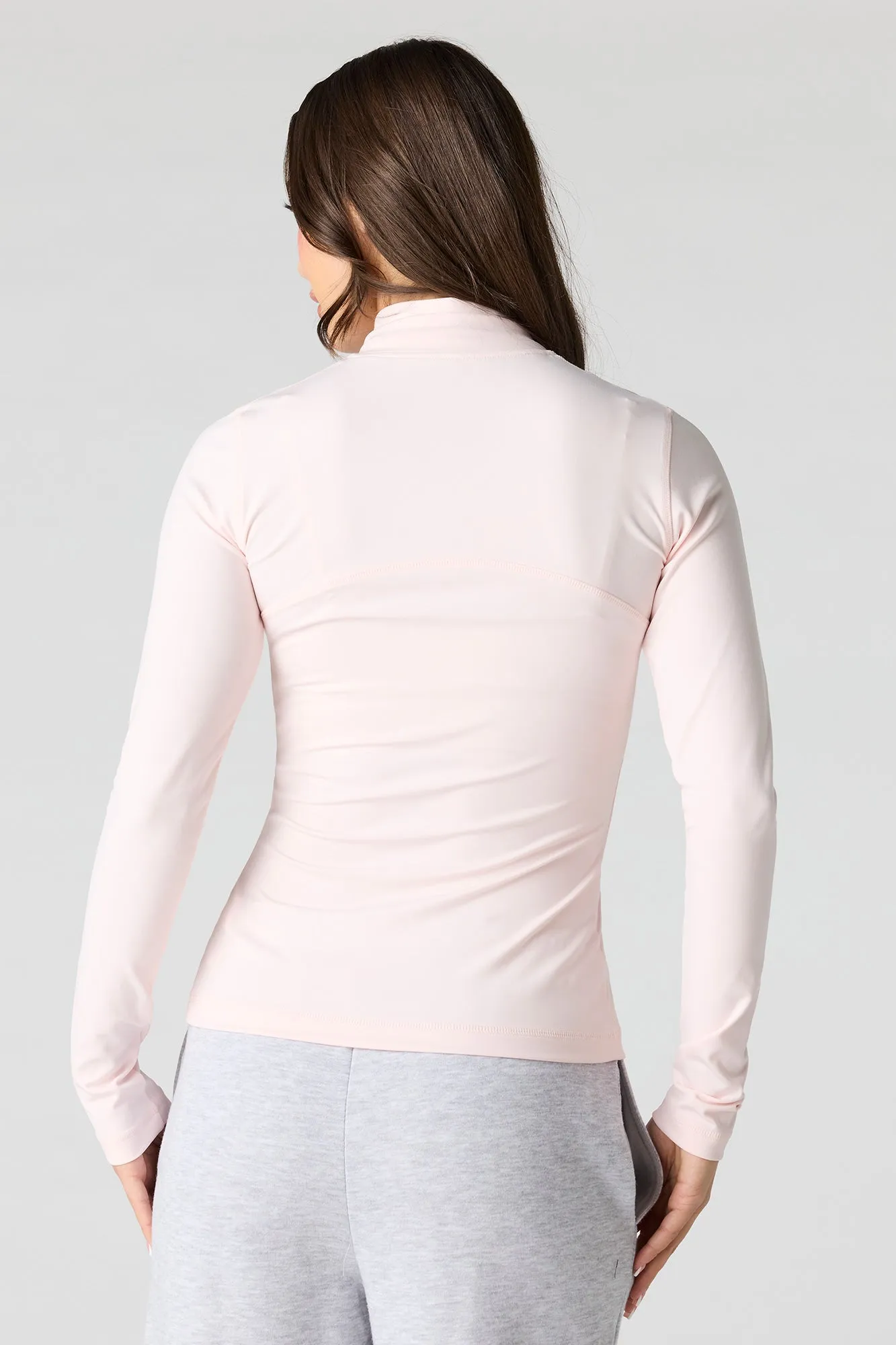 Active 2 Way Zip-Up Jacket sold by Charlotte Russe product image thumbnail 2