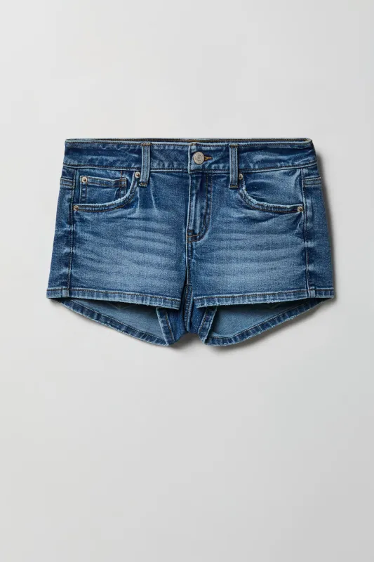 Stretch Low Rise Medium Denim Shortie made by Stitches