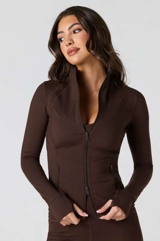 Active High Density 2-Way Zip-Up Jacket made by Stitches