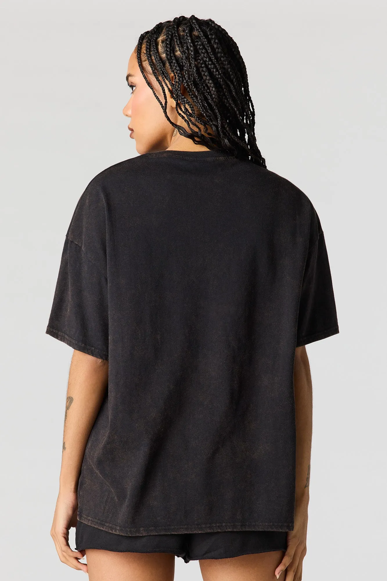 Oversized Coca-Cola Graphic Washed T-Shirt sold by Charlotte Russe product image thumbnail 5