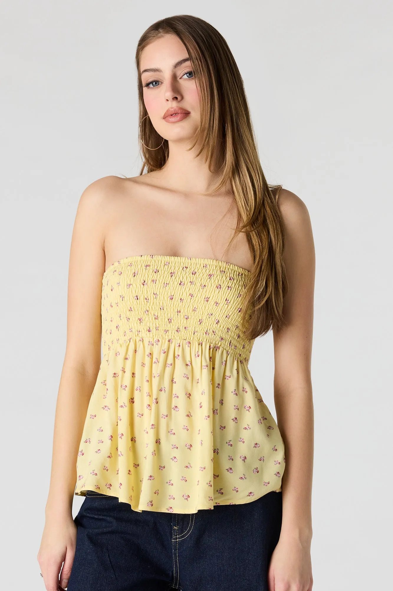 Smocked Tube Top sold by Charlotte Russe product image thumbnail 2