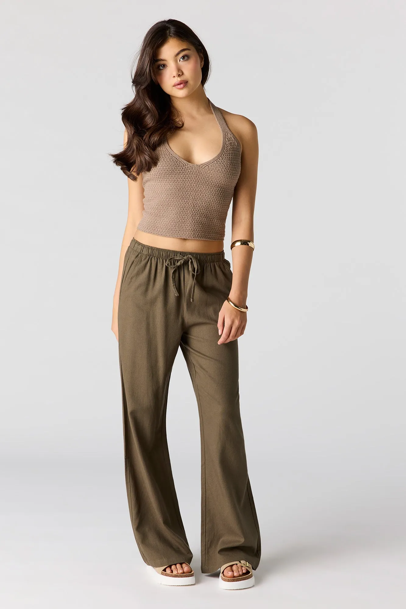 Crochet Halter Top sold by Charlotte Russe product image thumbnail 3
