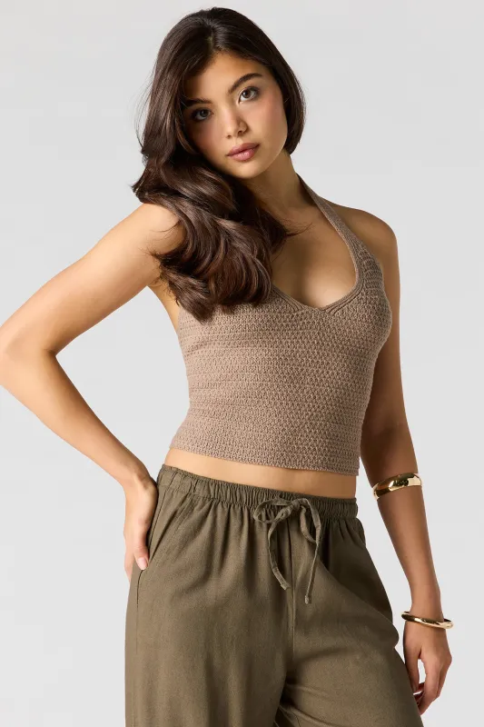Crochet Halter Top made by Stitches