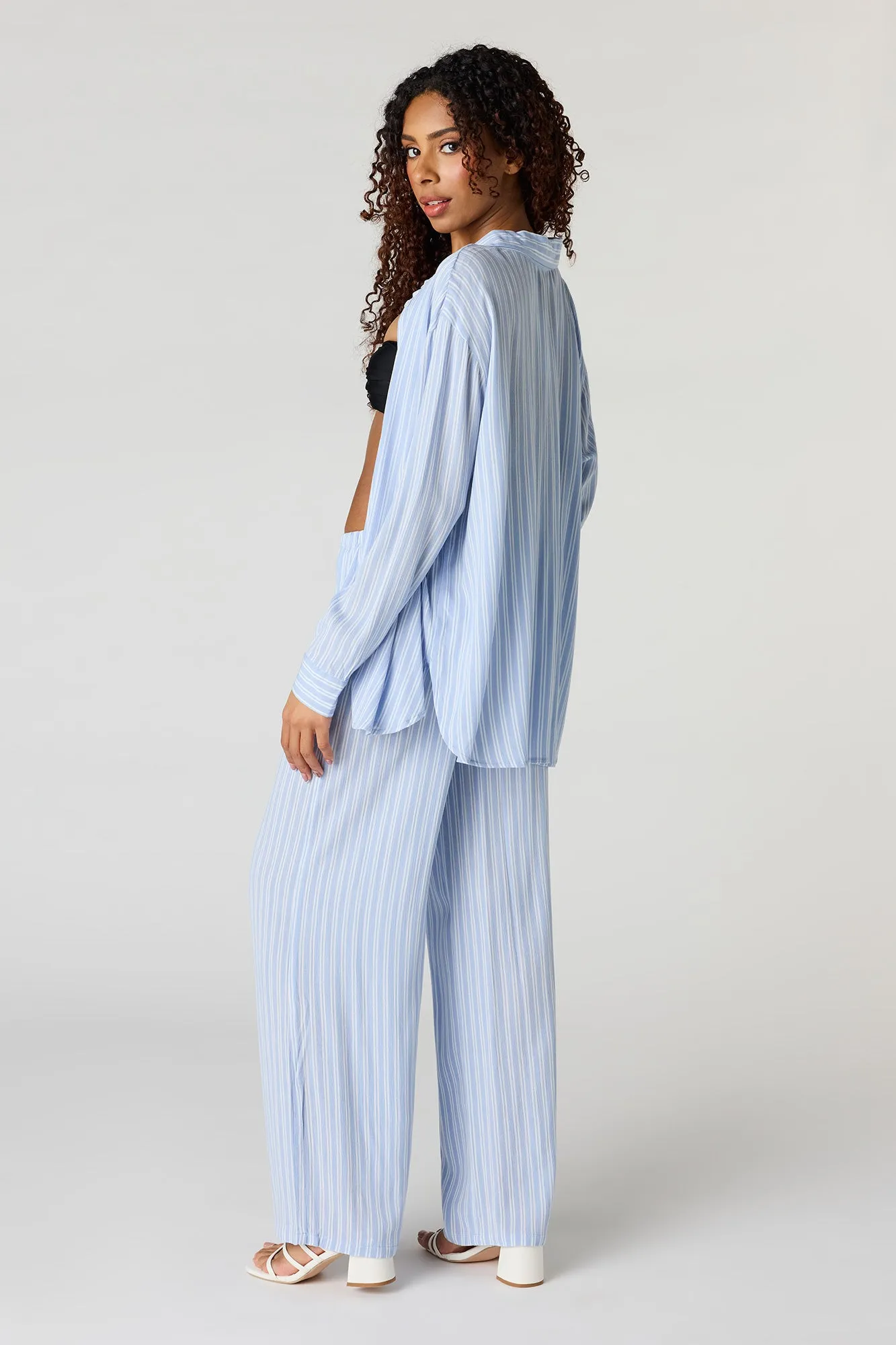 Flowy Wide Leg Pant sold by Charlotte Russe product image thumbnail 3