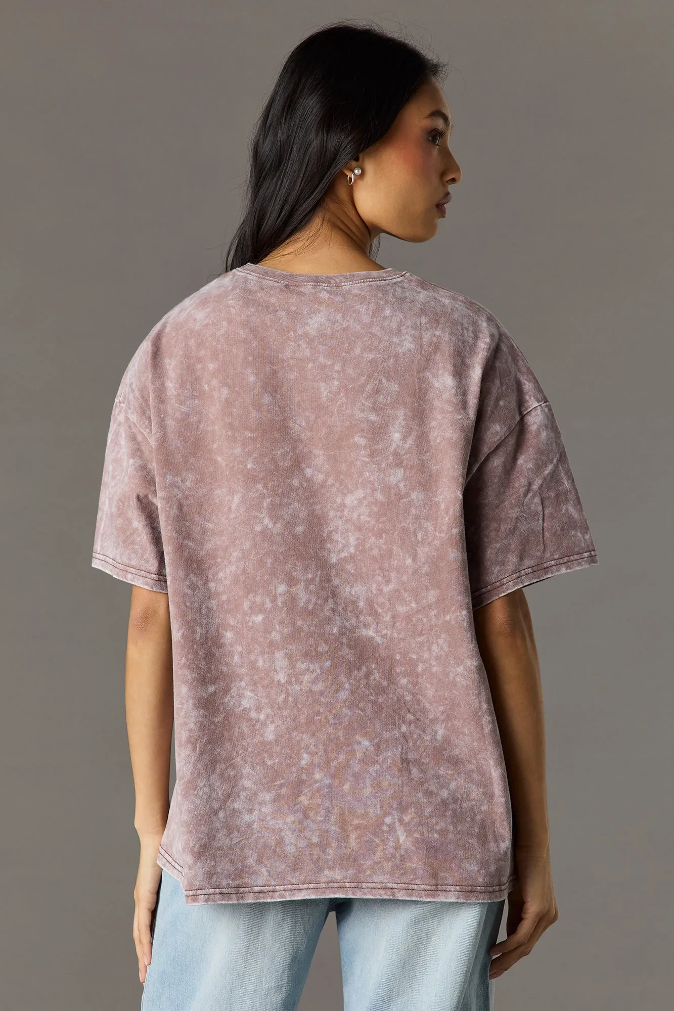 Luxe Heavy Cotton Playboy Oversized Washed Graphic T-Shirt sold by Charlotte Russe product image thumbnail 5