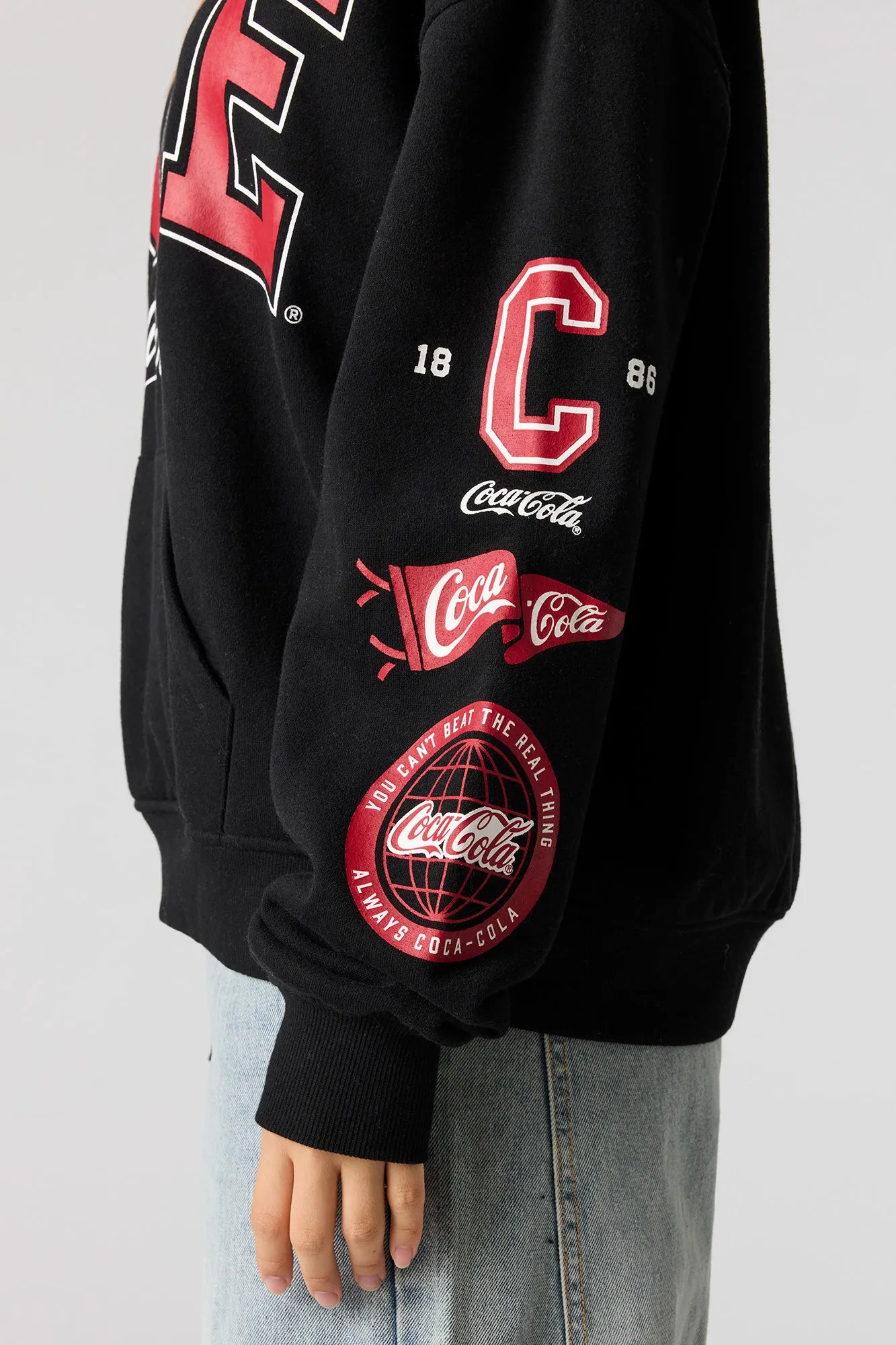 Coke HD Print Hoodie sold by Charlotte Russe product image thumbnail 5
