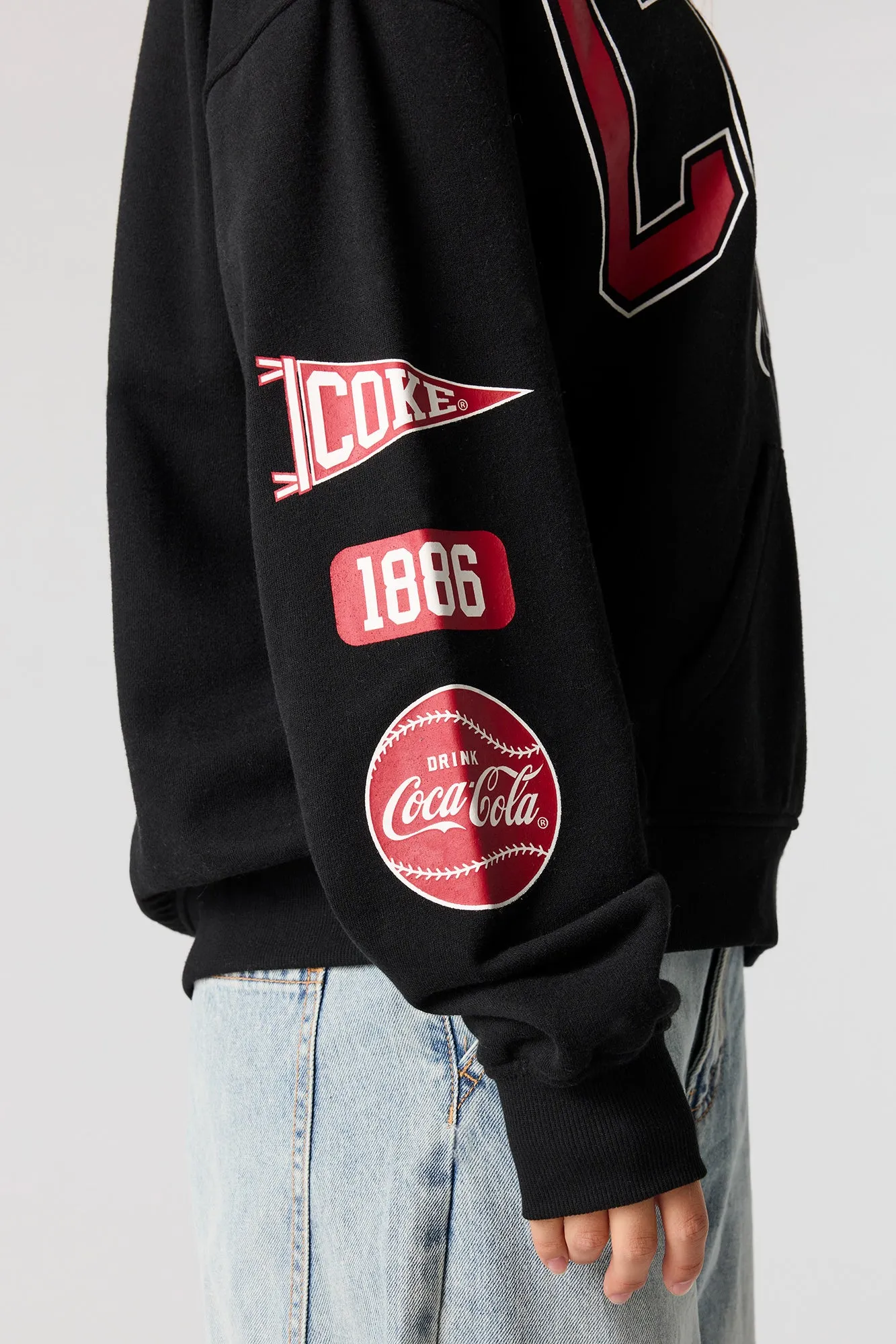 Coke HD Print Hoodie sold by Charlotte Russe product image thumbnail 4