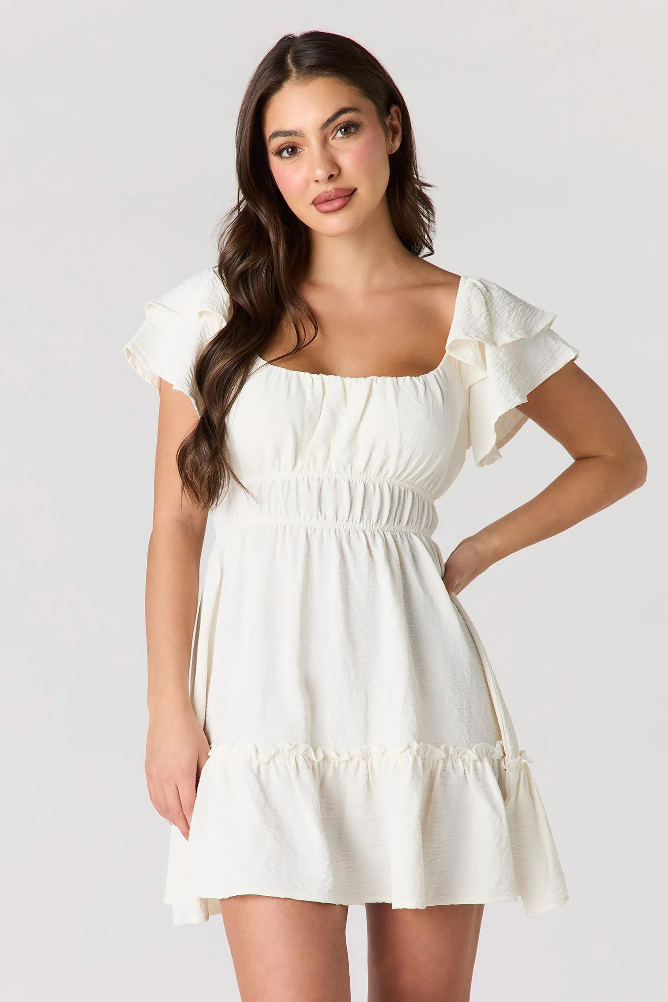 Flutter Sleeve Mini Dress sold by Charlotte Russe product image thumbnail 4