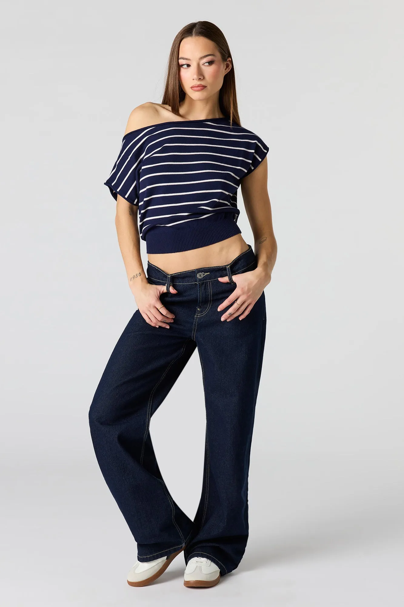 Dolman Short Sleeve Knit Top sold by Charlotte Russe product image thumbnail 3