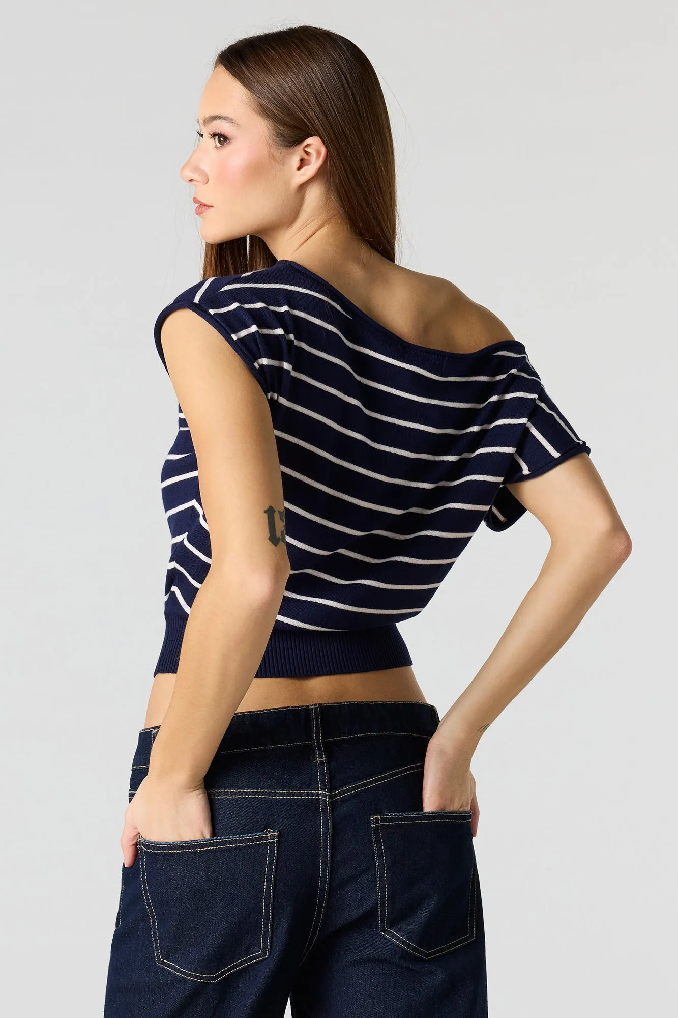 Dolman Short Sleeve Knit Top sold by Charlotte Russe product image thumbnail 2