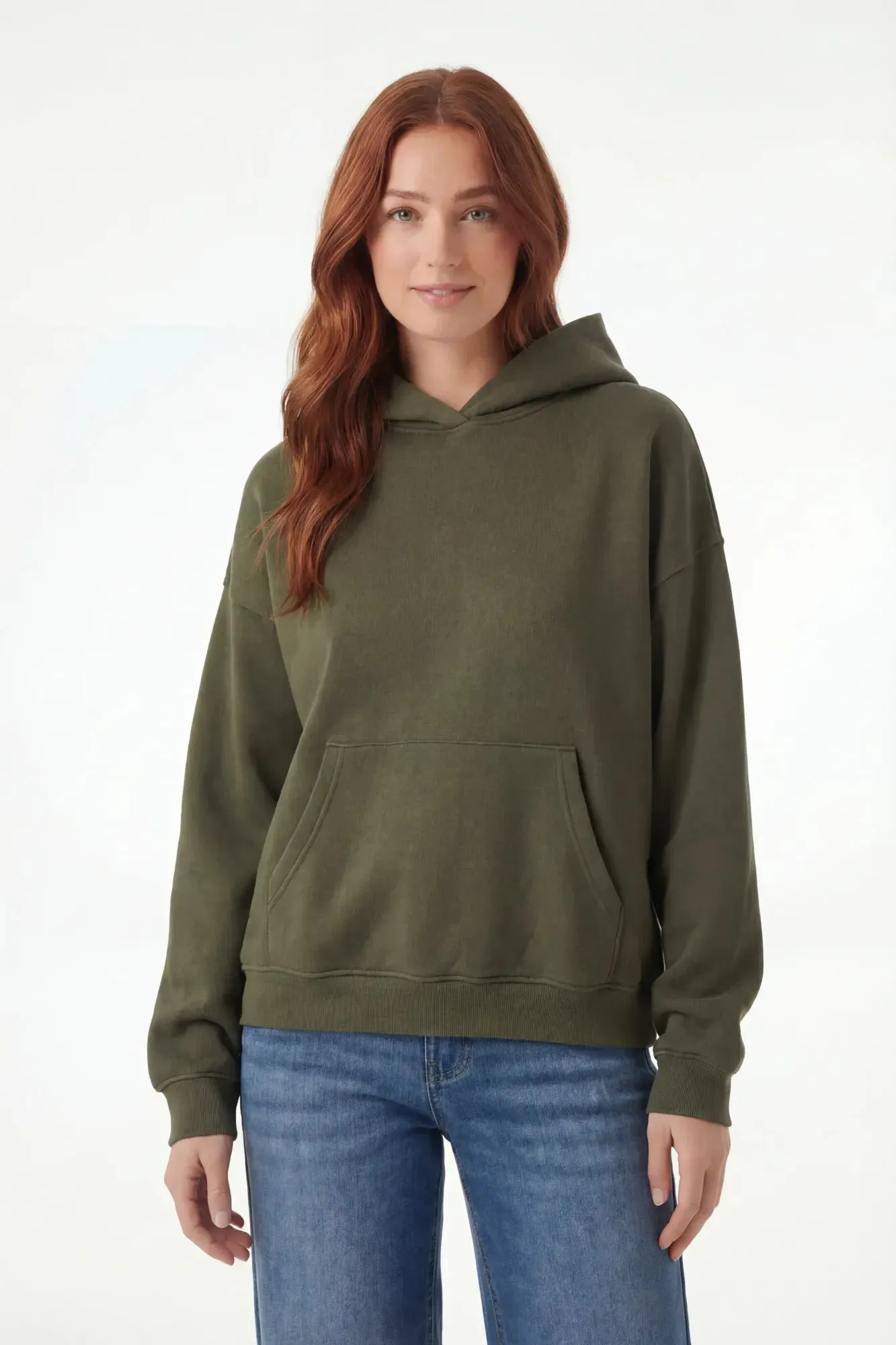 Fleece Boxy Hoodie sold by Charlotte Russe product image thumbnail 4