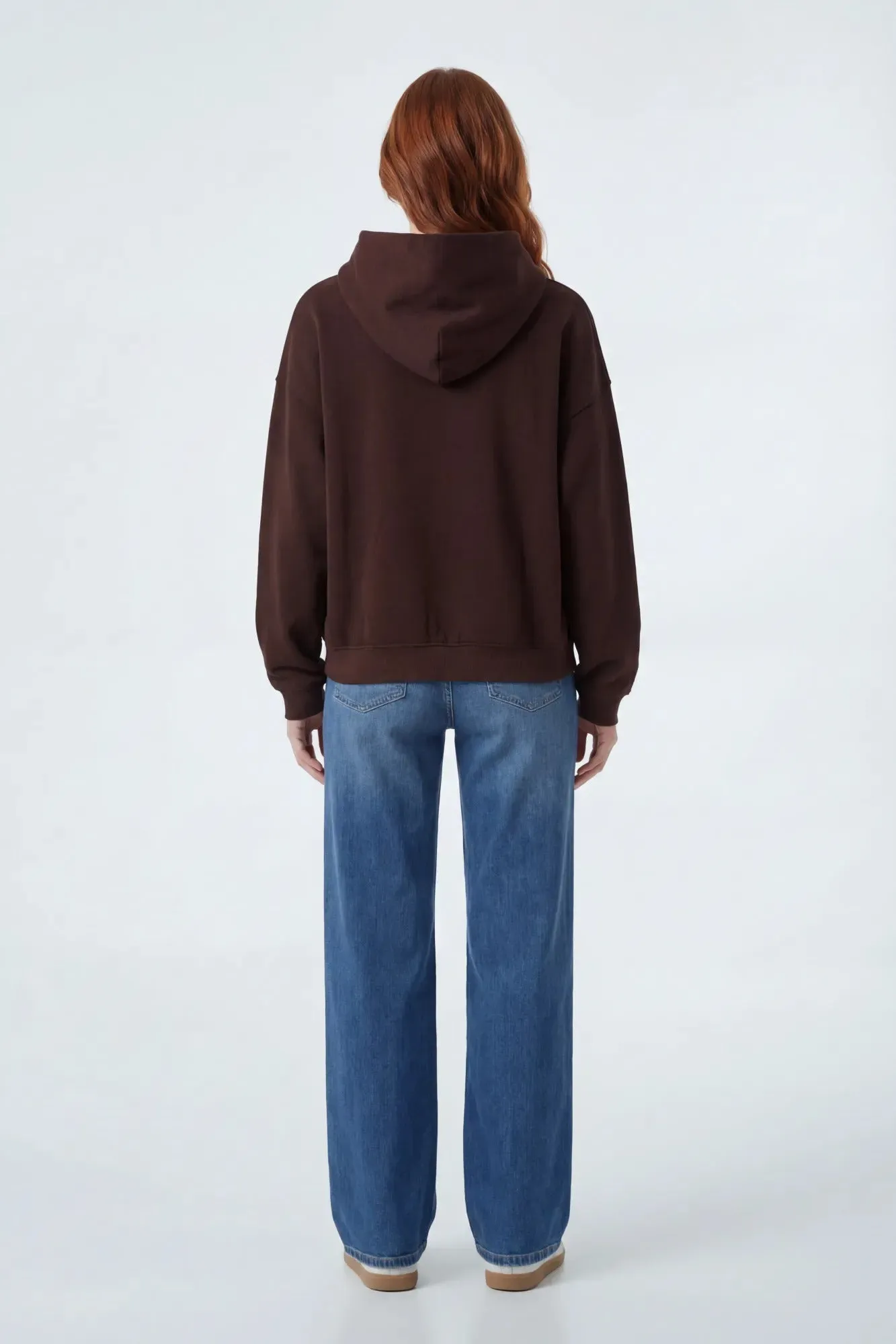 Fleece Boxy Hoodie sold by Charlotte Russe product image thumbnail 3