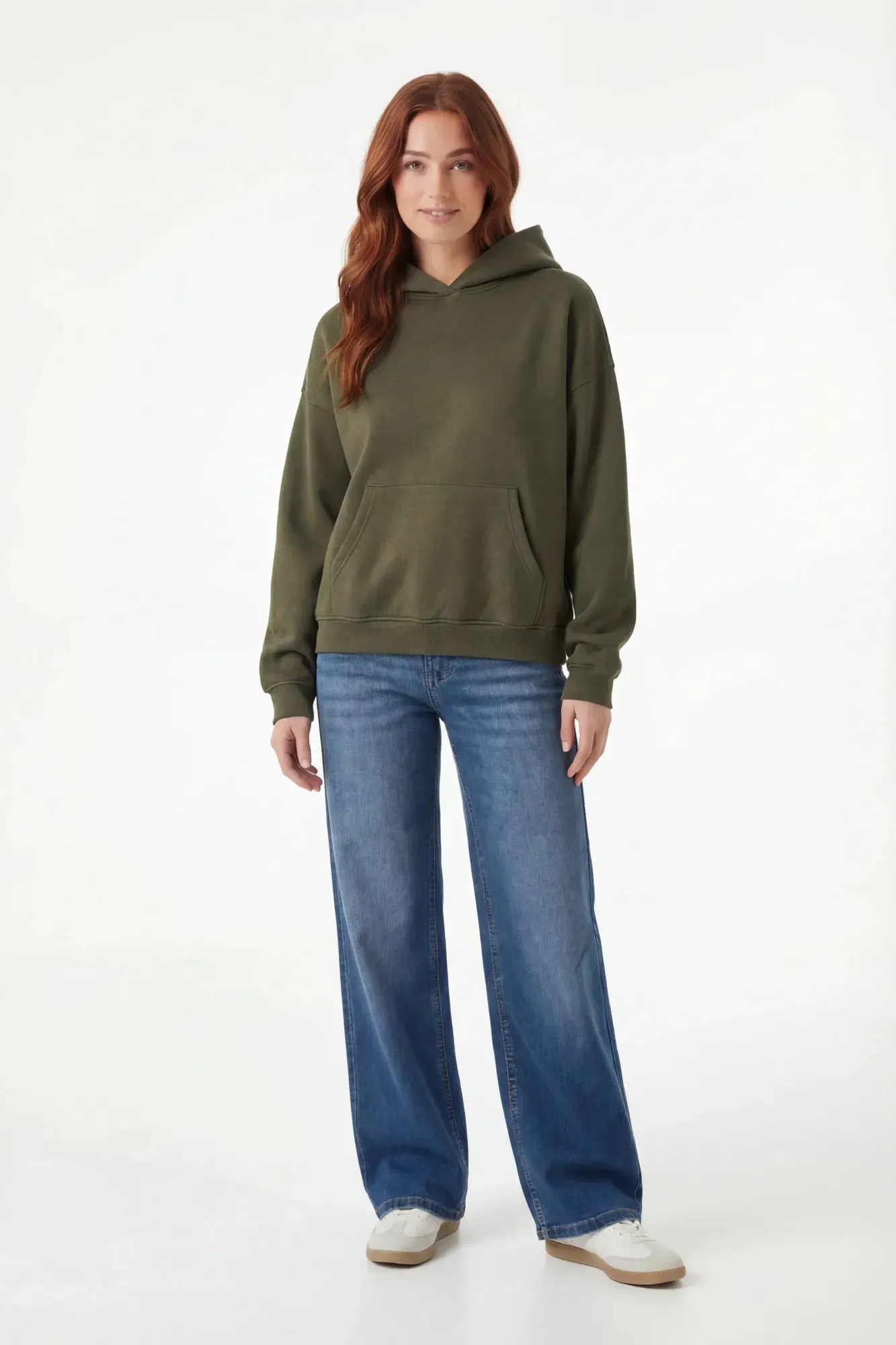 Fleece Boxy Hoodie sold by Charlotte Russe product image thumbnail 5