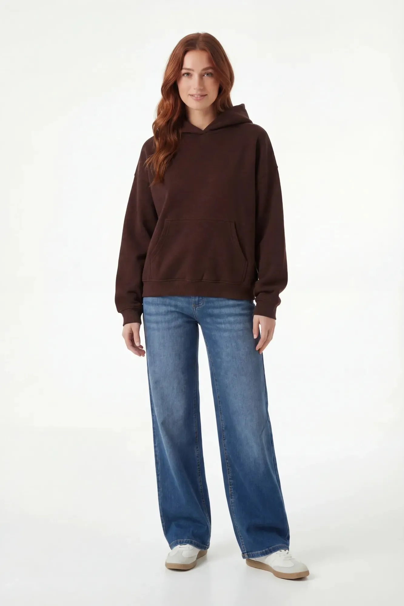 Fleece Boxy Hoodie sold by Charlotte Russe product image thumbnail 2