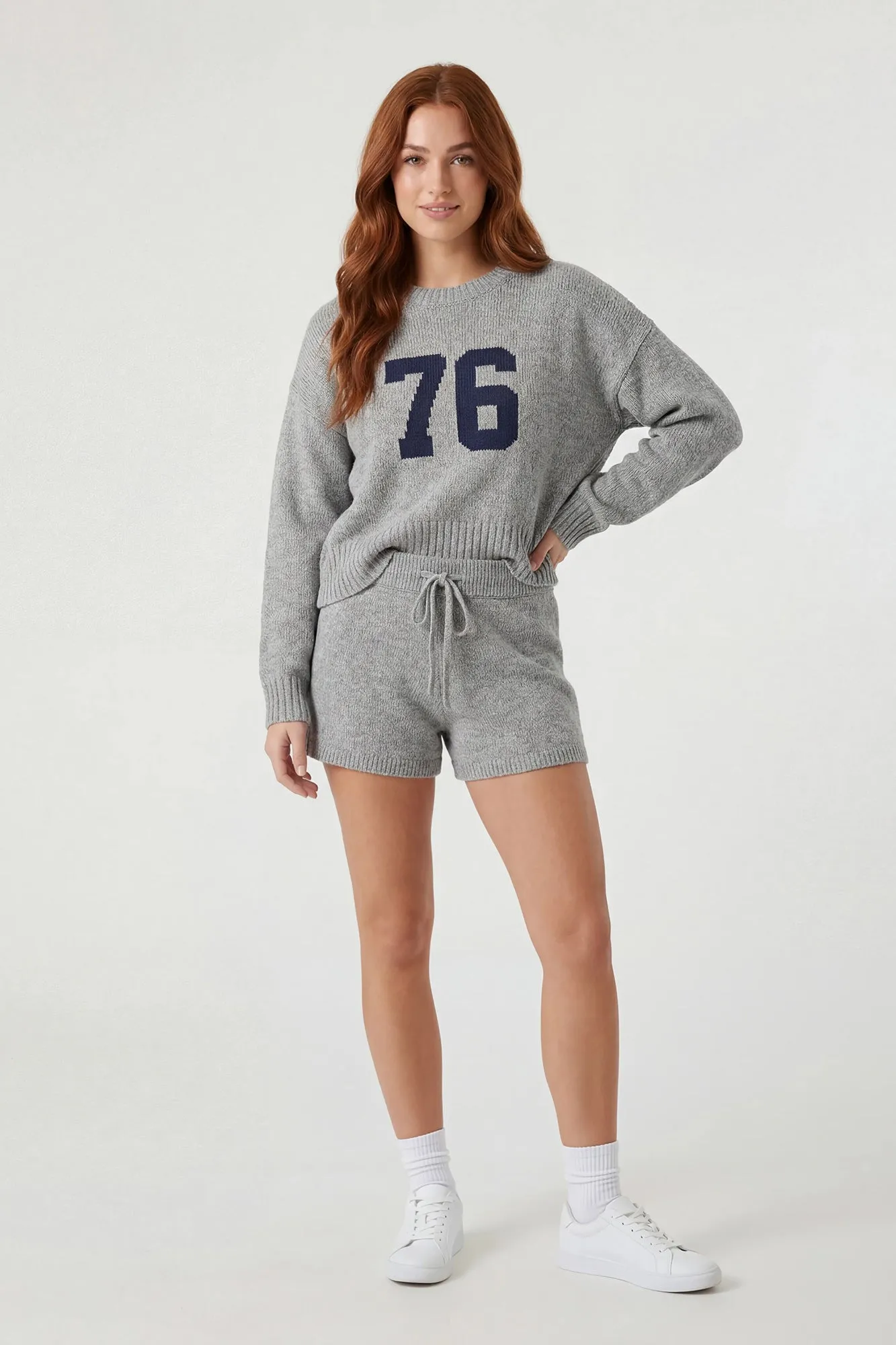Sweater & Knit Short Set sold by Charlotte Russe product image thumbnail 3