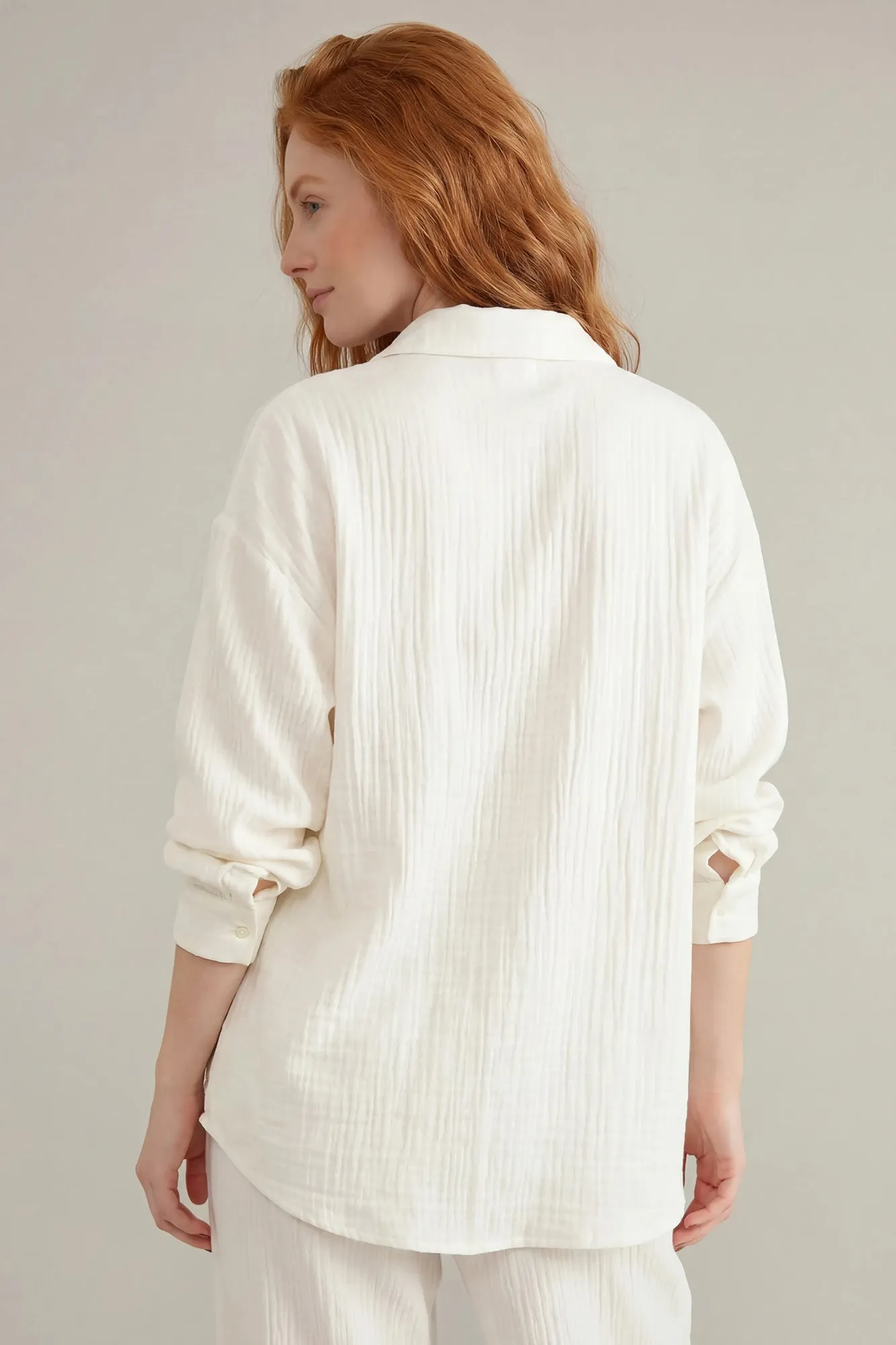 Textured Button-Up Top sold by Charlotte Russe product image thumbnail 5