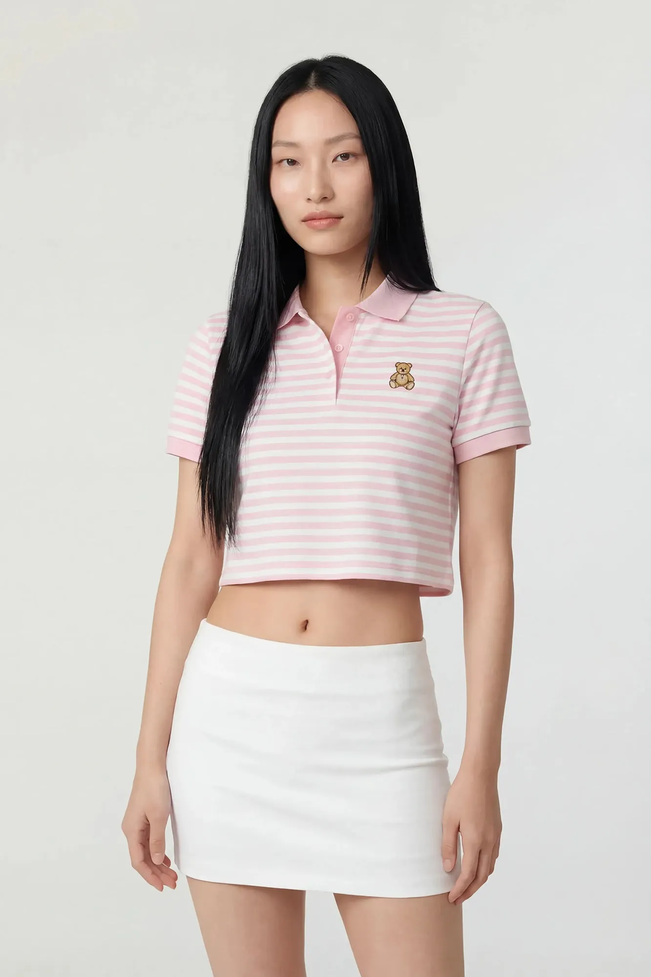 Embroidered Boxy Polo sold by Charlotte Russe product image thumbnail 3