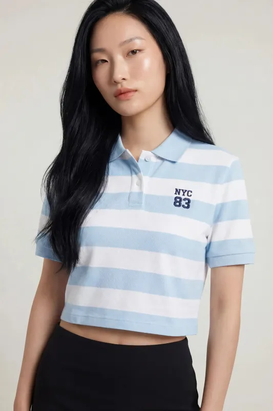 Embroidered Boxy Polo made by Charlotte Russe