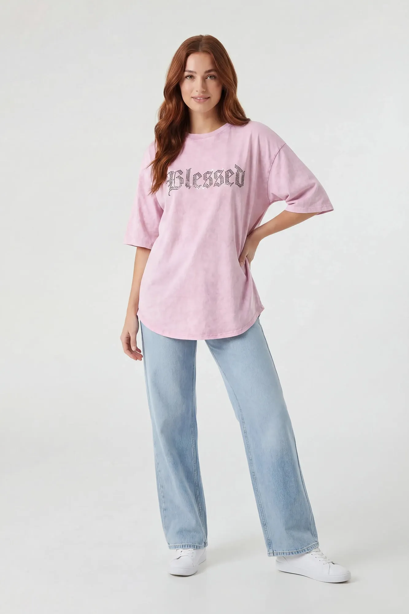 Oversized Graphic Washed T-Shirt sold by Charlotte Russe product image thumbnail 3