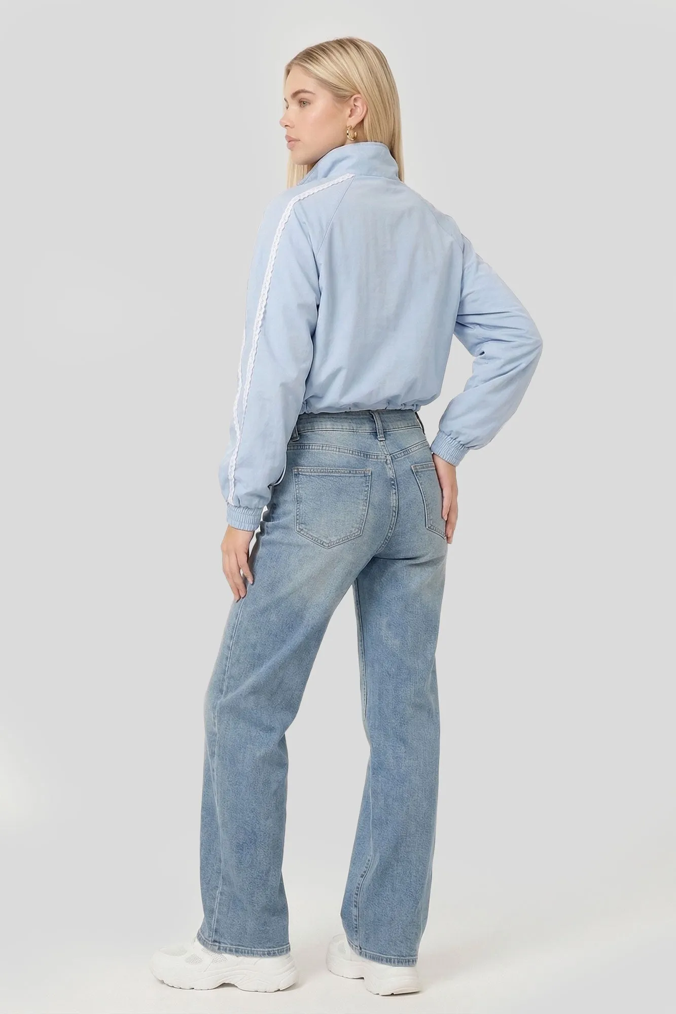 Lace Trim Windbreaker sold by Charlotte Russe product image thumbnail 2