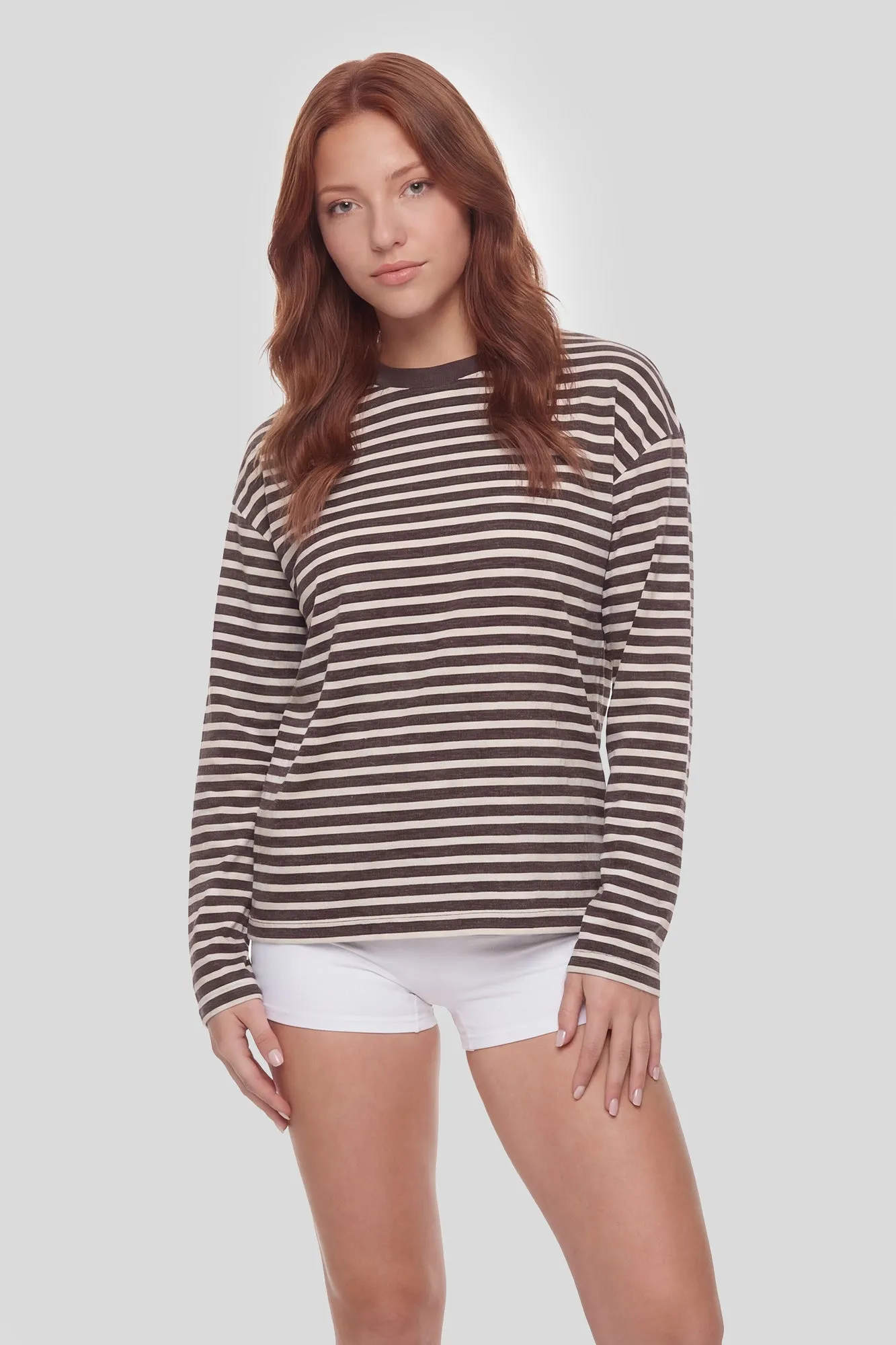 Striped Long Sleeve Top sold by Charlotte Russe