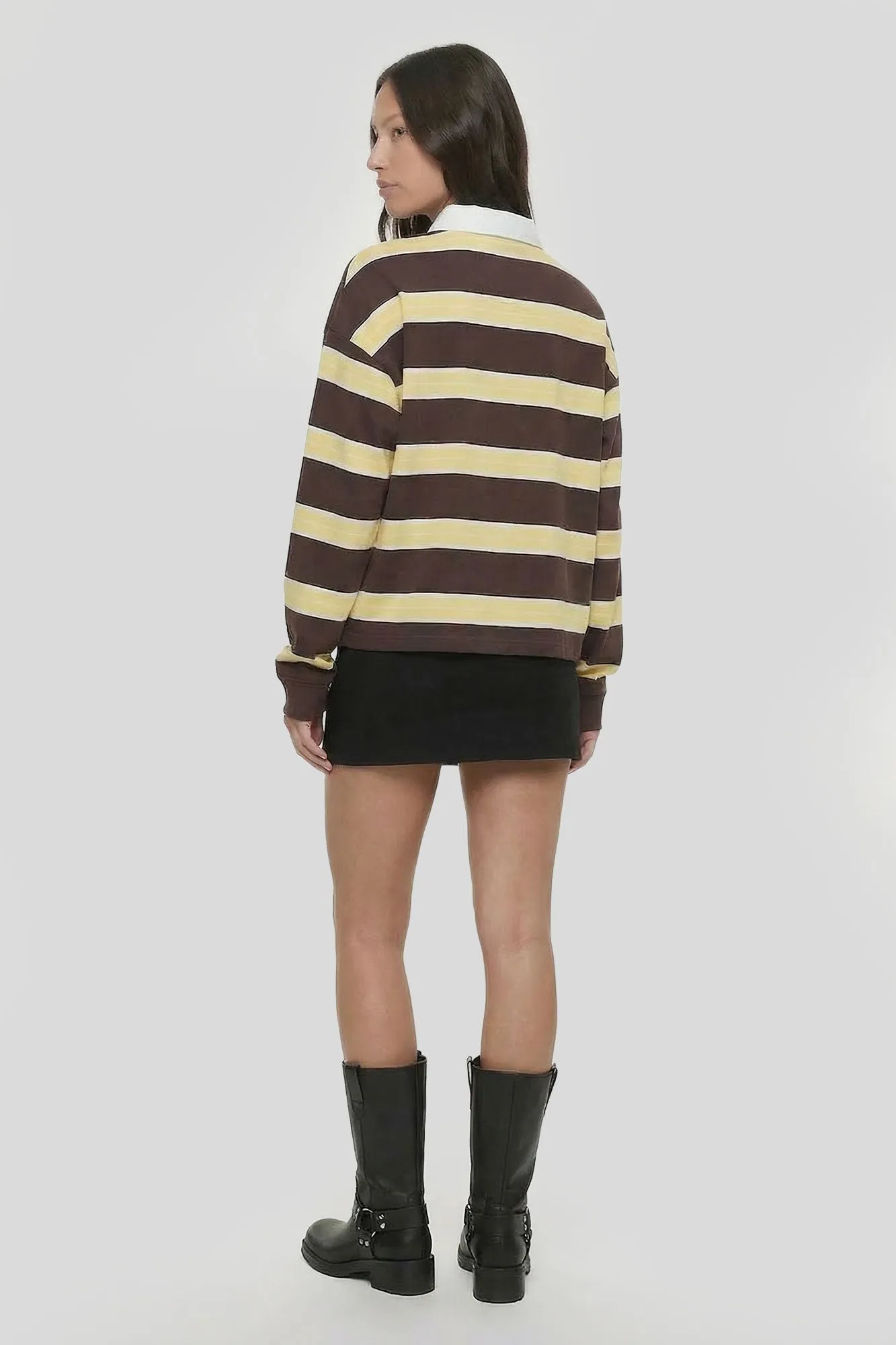 Striped Long Sleeve Polo sold by Charlotte Russe product image thumbnail 5