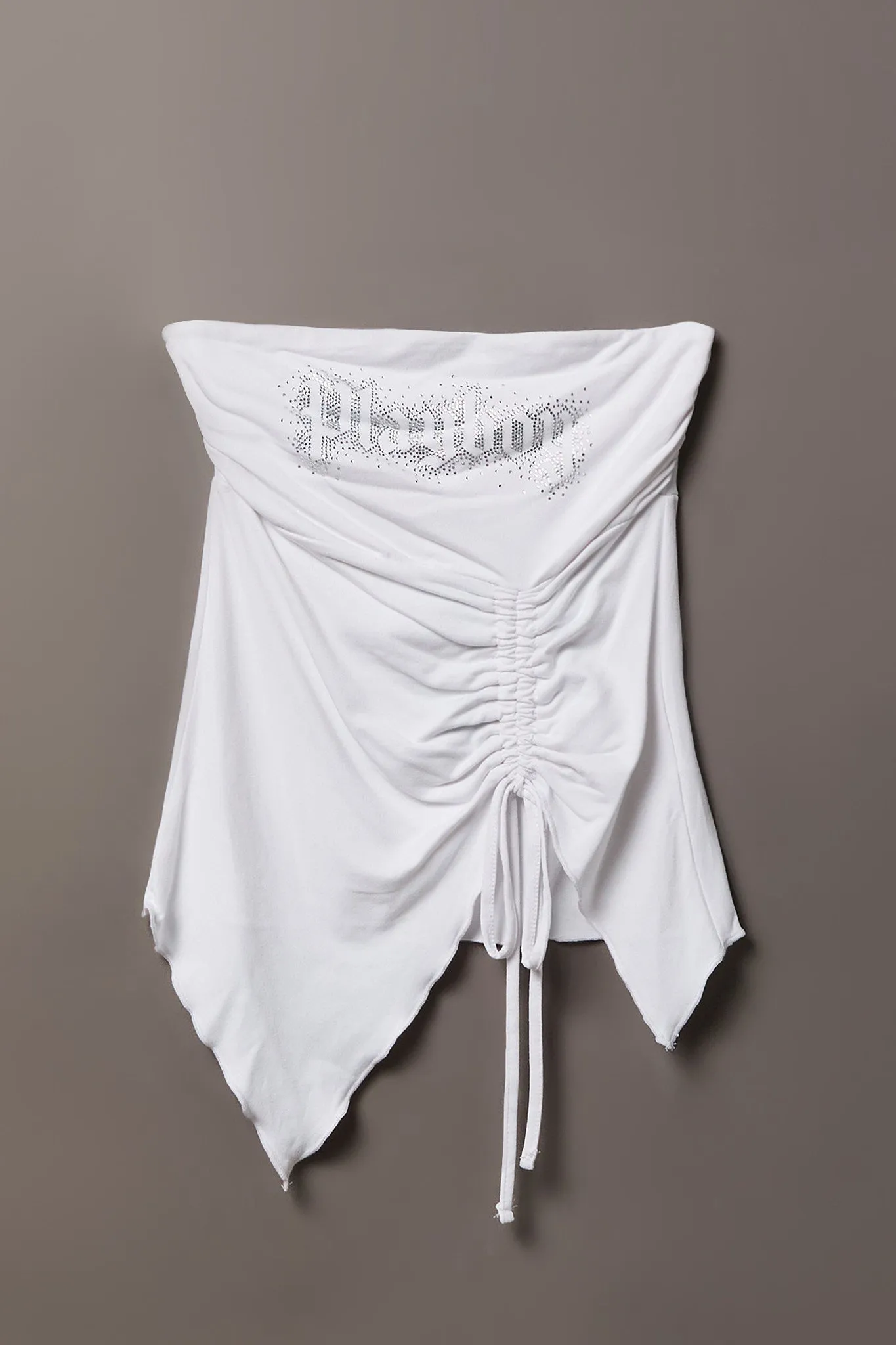 Playboy Contour Rhinestone Cinched Tube Top sold by Charlotte Russe product image thumbnail 5