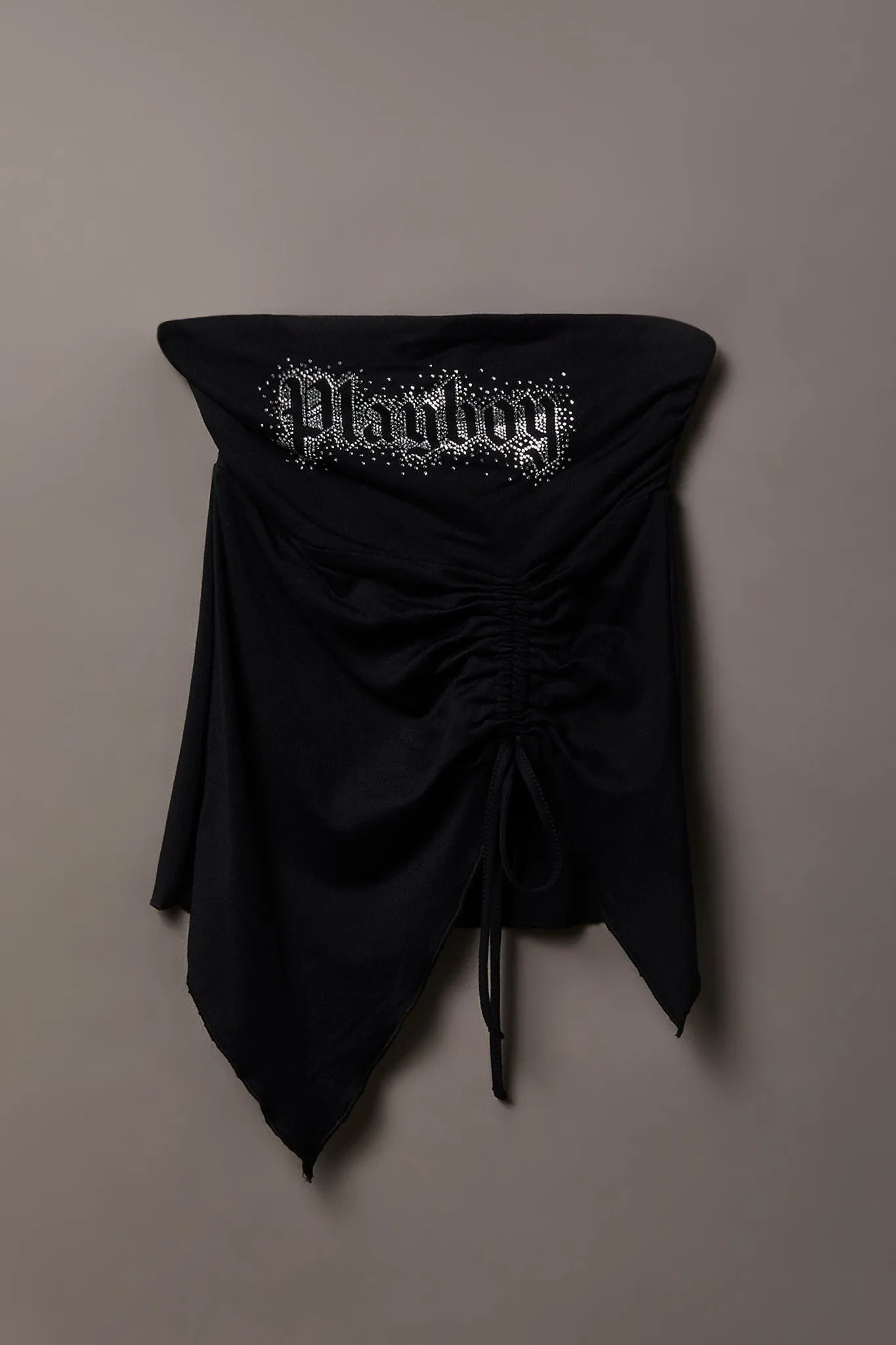 Playboy Contour Rhinestone Cinched Tube Top sold by Charlotte Russe product image thumbnail 3