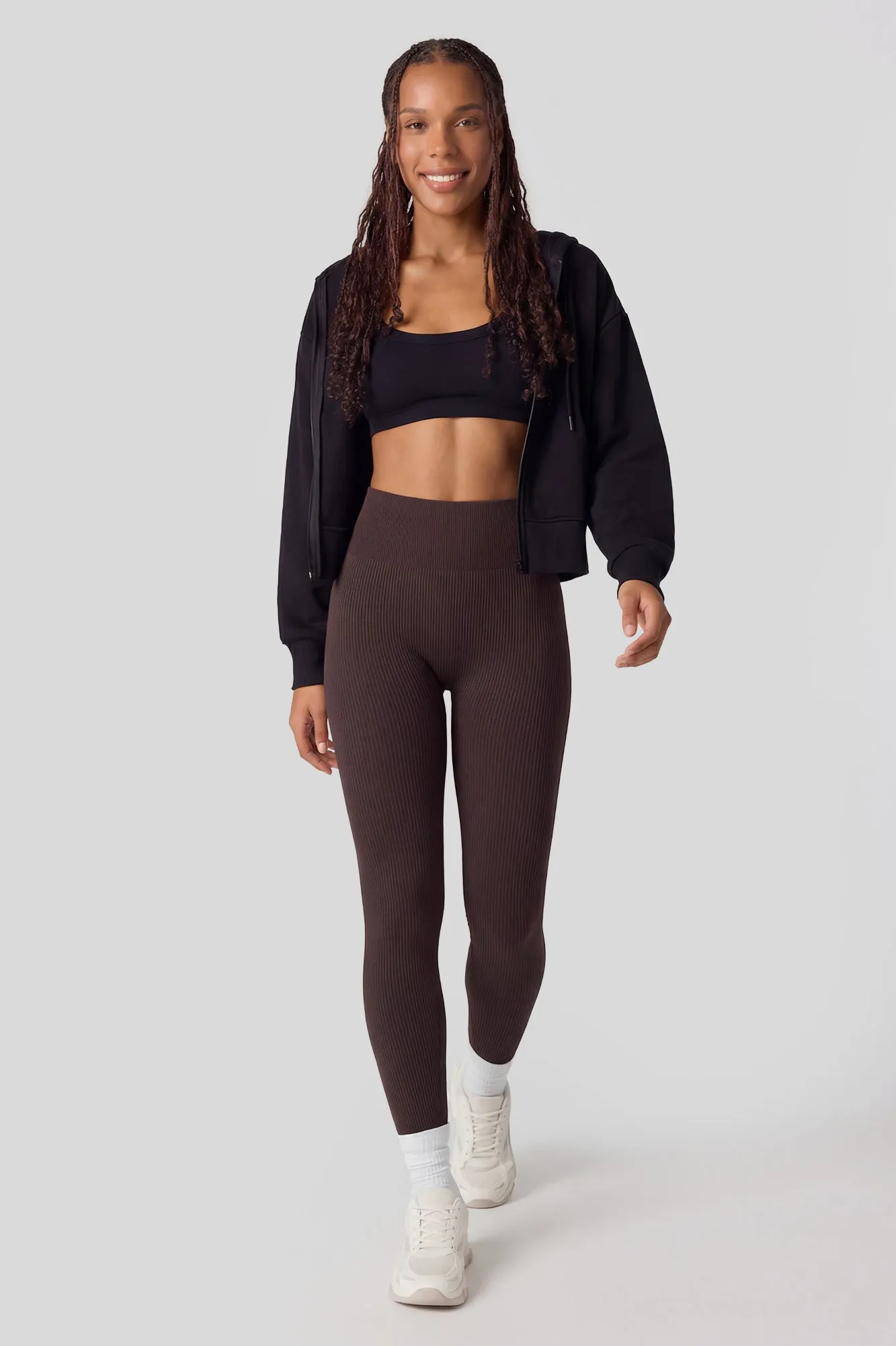 High Rise Seamless Ribbed Legging sold by Charlotte Russe product image thumbnail 5