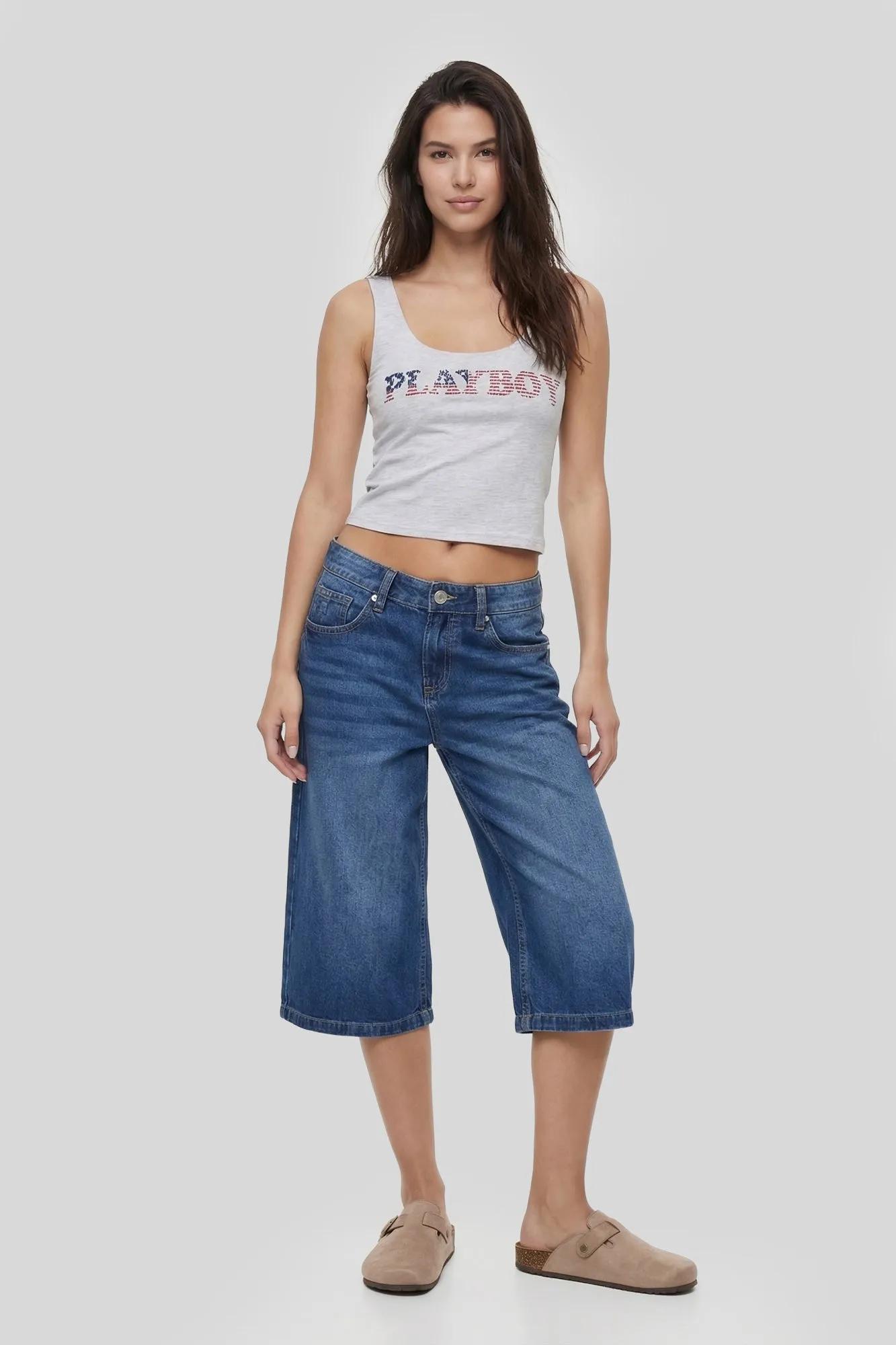 Playboy Graphic Cropped Tank sold by Charlotte Russe product image thumbnail 3