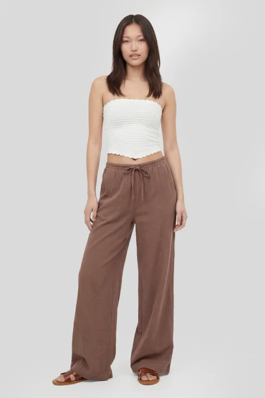 Textured Flowy Wide Leg Pant made by Stitches