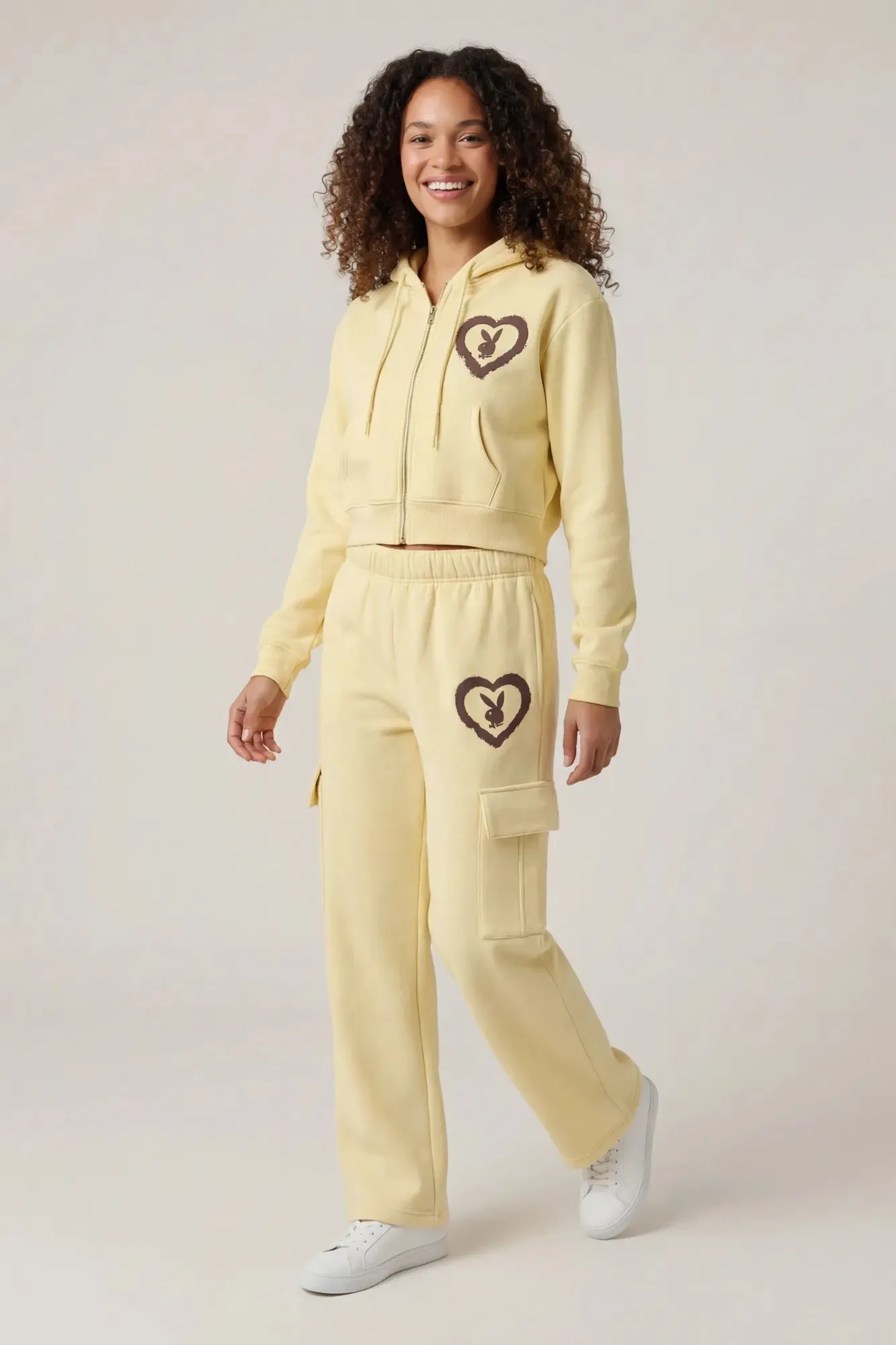 Playboy Fleece Zip-Up Hoodie sold by Charlotte Russe product image thumbnail 3