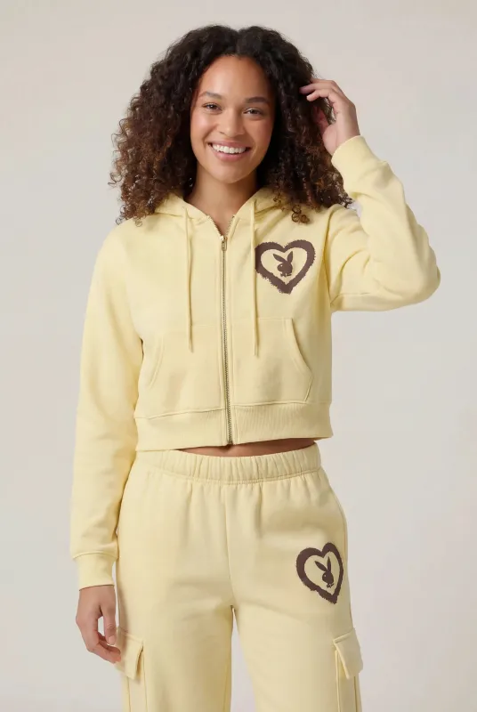 Playboy Fleece Zip-Up Hoodie made by Stitches