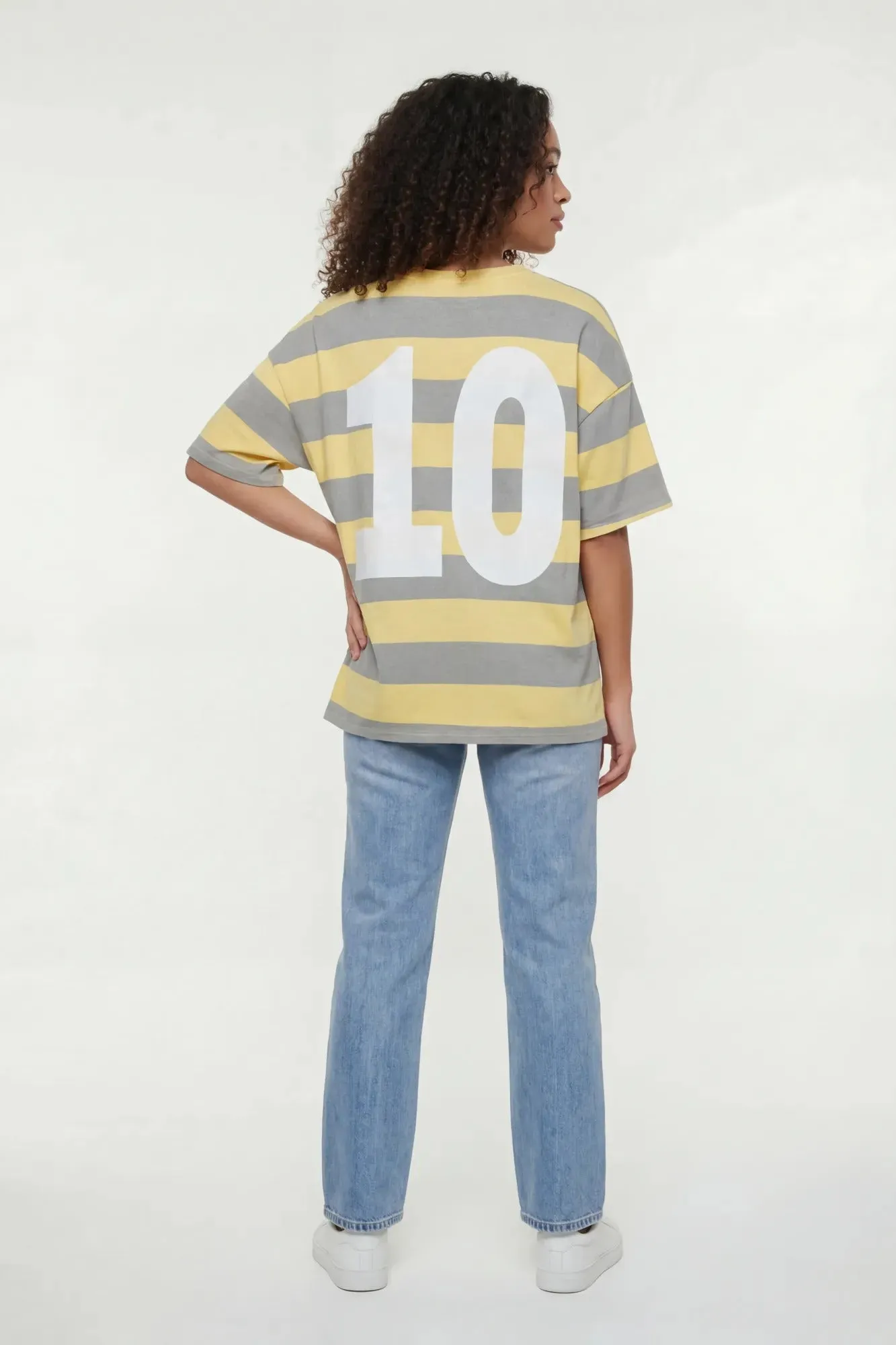 Luxe Heavy Cotton Striped Graphic T-Shirt sold by Charlotte Russe product image thumbnail 4