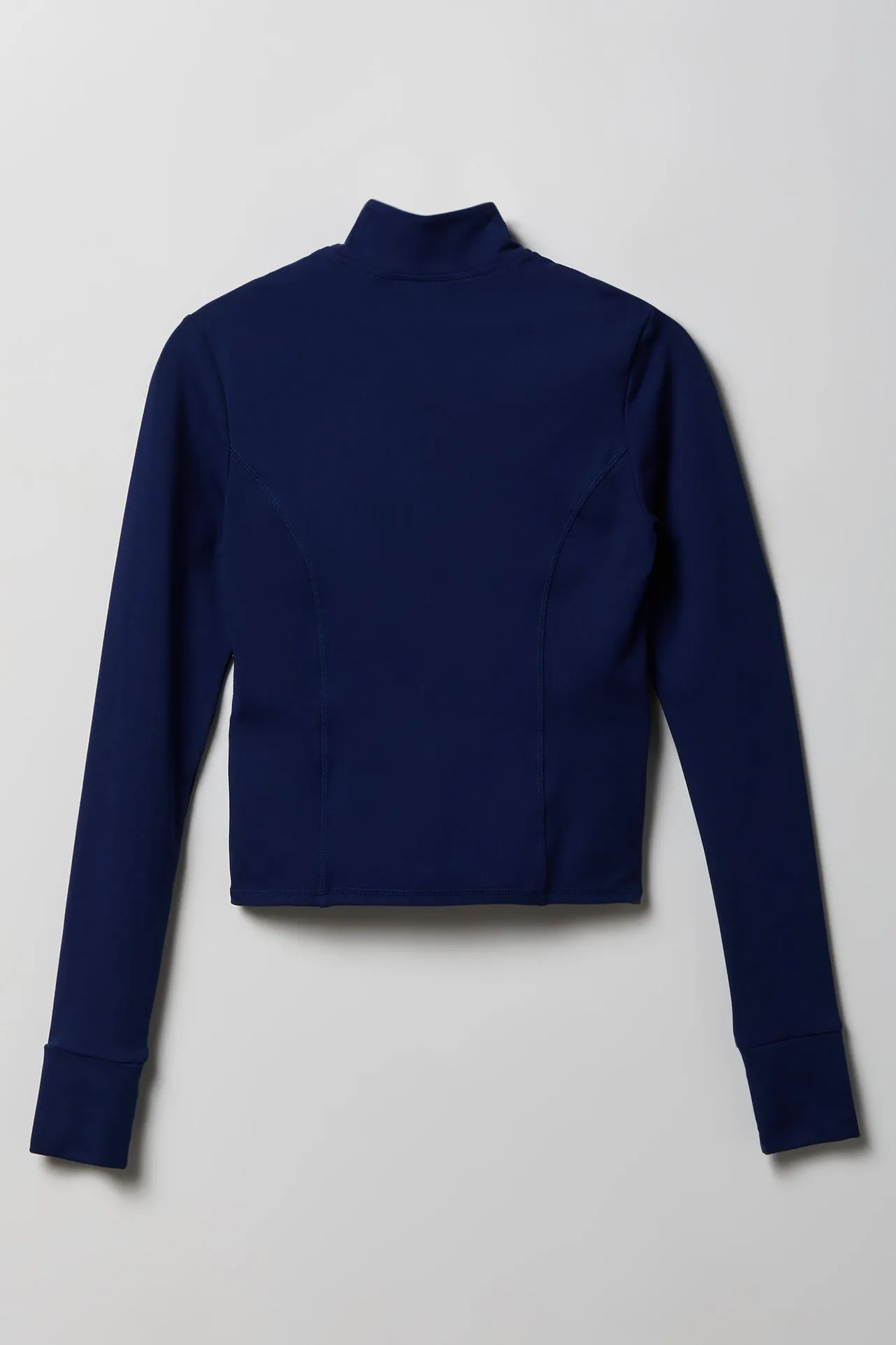 Active High Density 2-Way Zip Jacket sold by Charlotte Russe product image thumbnail 2