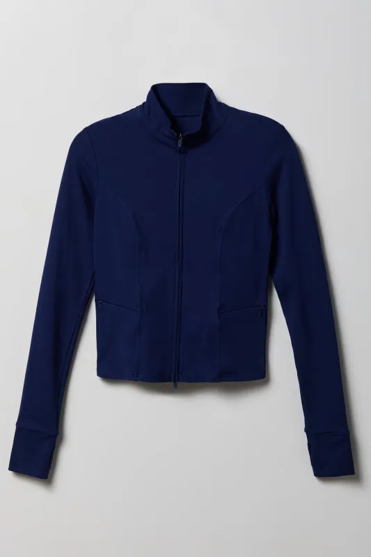 Active High Density 2-Way Zip Jacket made by Stitches