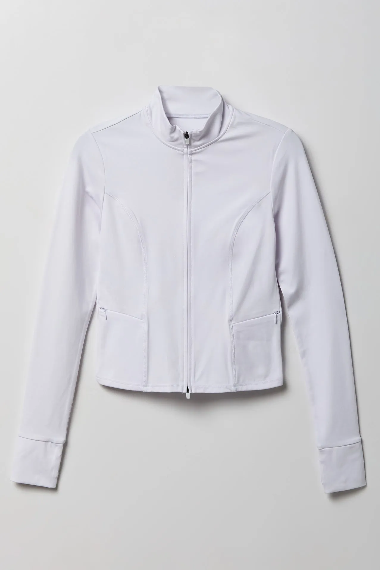 Active High Density 2-Way Zip Jacket sold by Charlotte Russe product image thumbnail 5