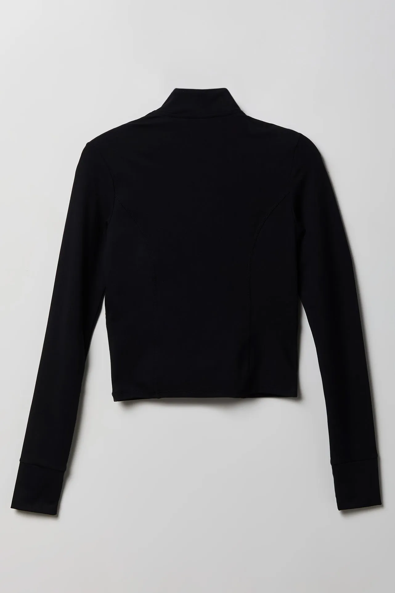 Active High Density 2-Way Zip Jacket sold by Charlotte Russe product image thumbnail 4