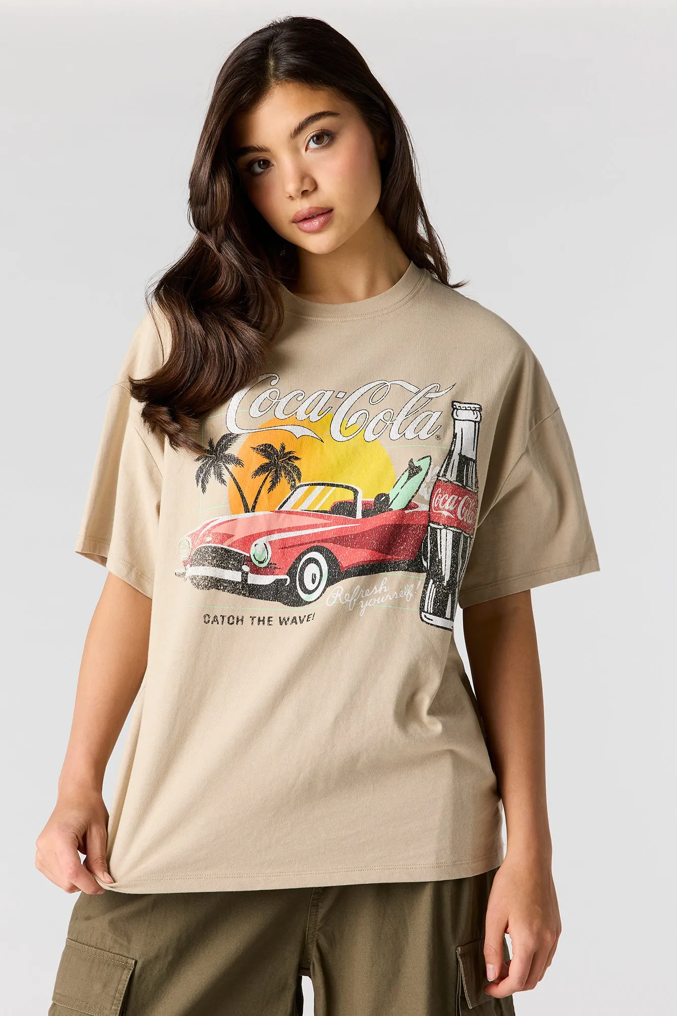 Luxe Heavy Cotton Coca-Cola Graphic T-Shirt sold by Charlotte Russe product image thumbnail 4