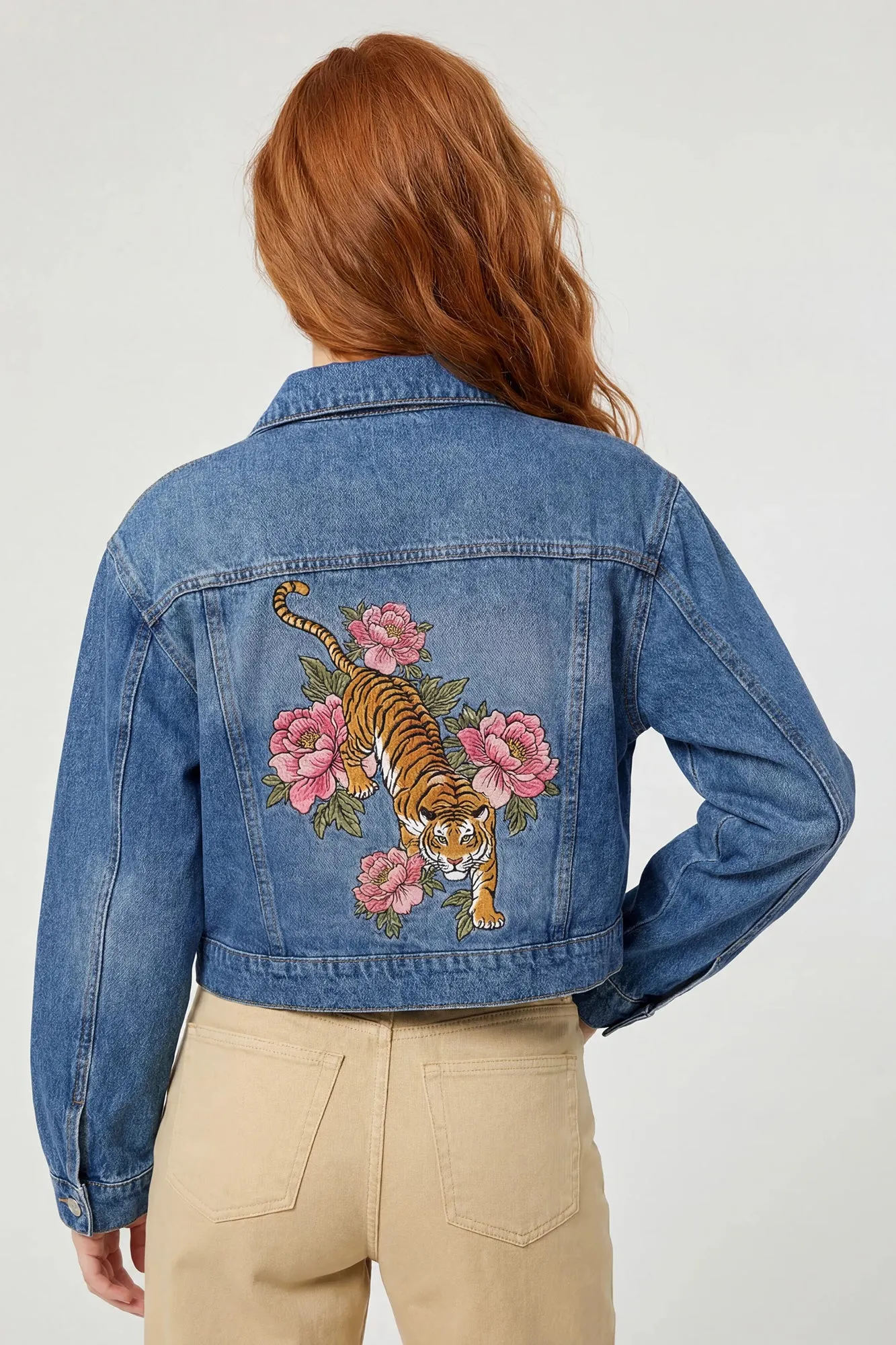 Graphic Denim Jacket sold by Charlotte Russe product image thumbnail 4