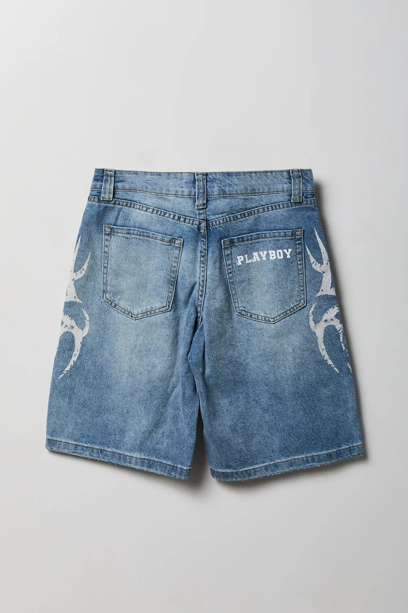 Playboy Print Low Rise Jort sold by Charlotte Russe product image thumbnail 4