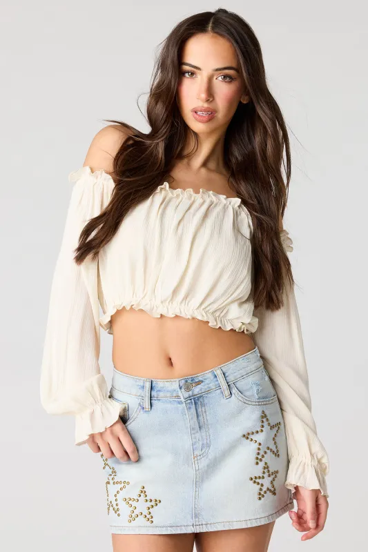 Star Studded Denim Skirt made by Stitches