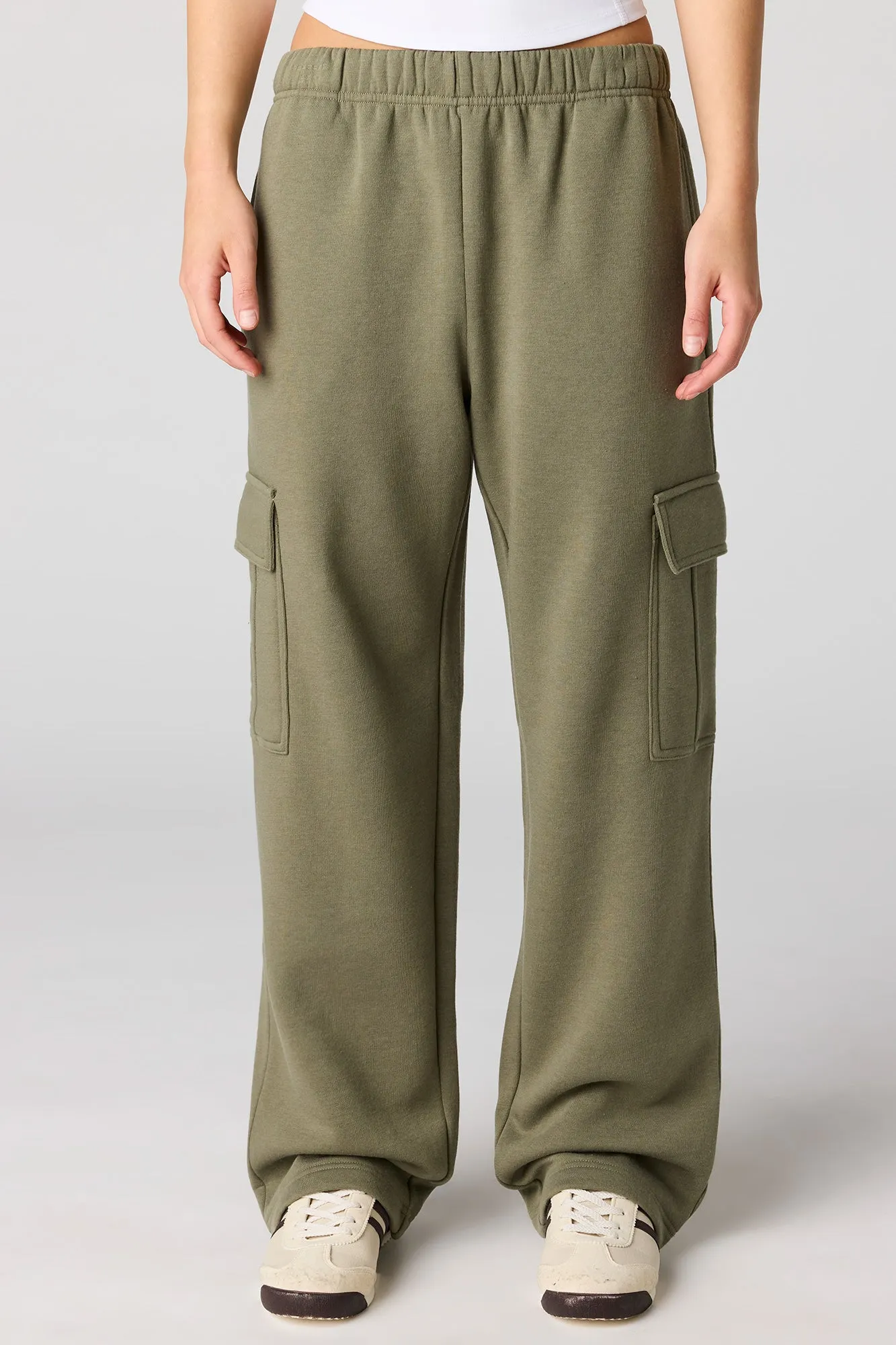 Fleece Cargo Sweatpant sold by Charlotte Russe product image thumbnail 2