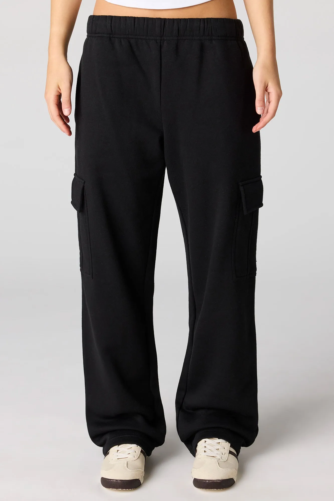 Fleece Cargo Sweatpant sold by Charlotte Russe product image thumbnail 5