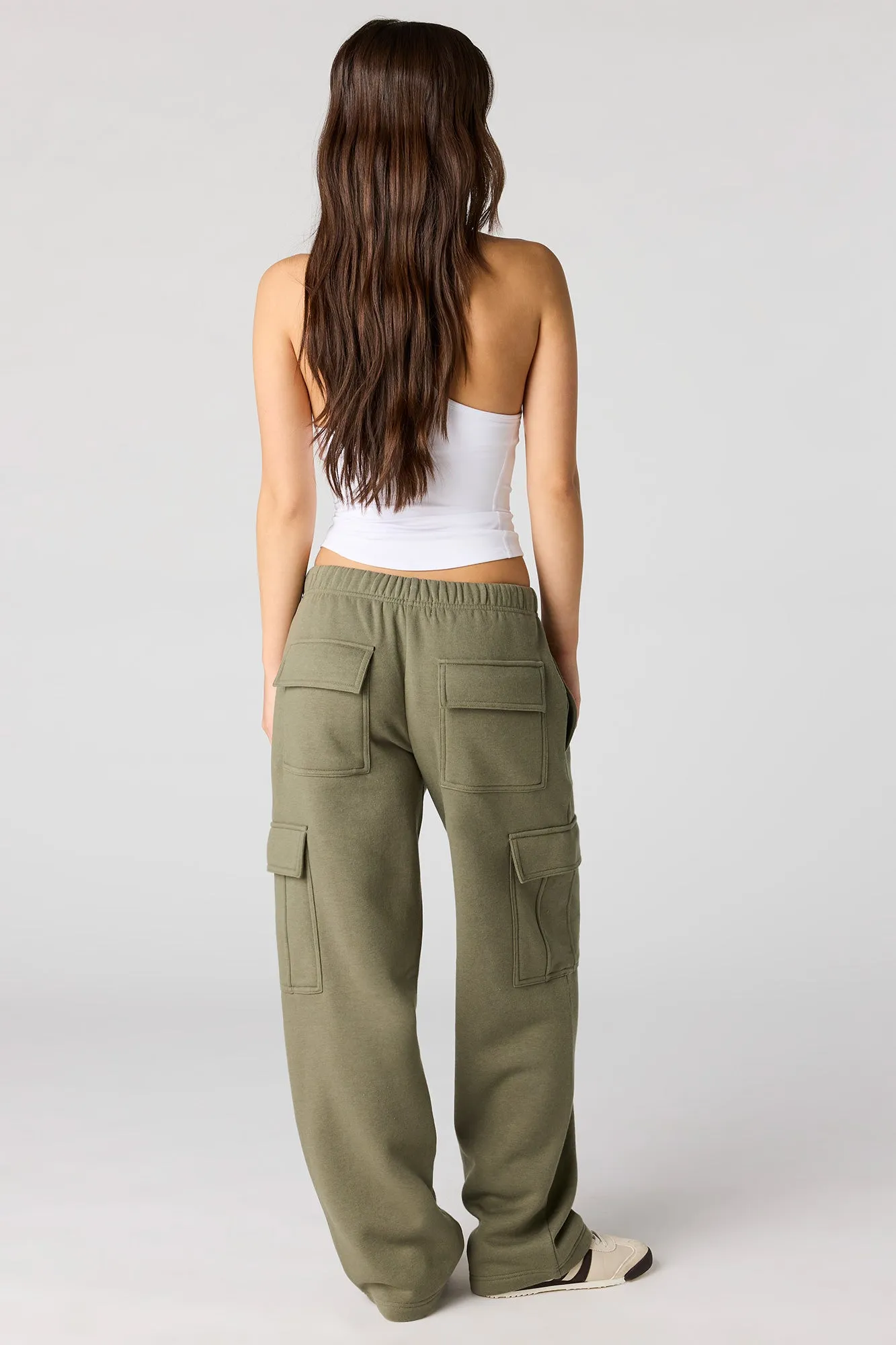 Fleece Cargo Sweatpant sold by Charlotte Russe product image thumbnail 3