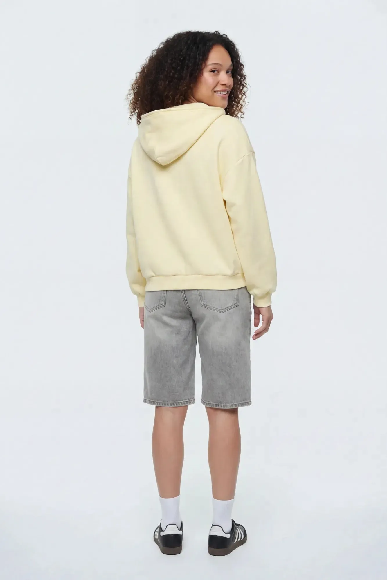 Boxy Zip-Up Fleece Hoodie sold by Charlotte Russe product image thumbnail 4