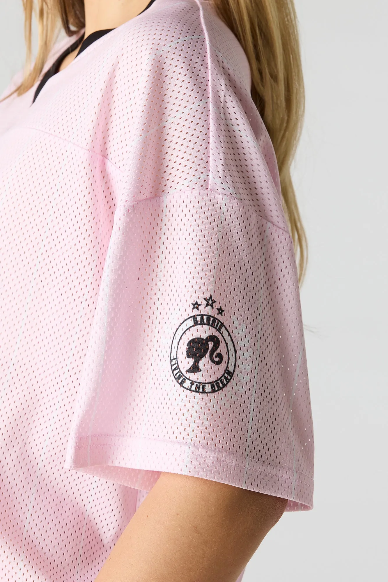 Barbie™ Graphic Mesh Jersey sold by Charlotte Russe product image thumbnail 4